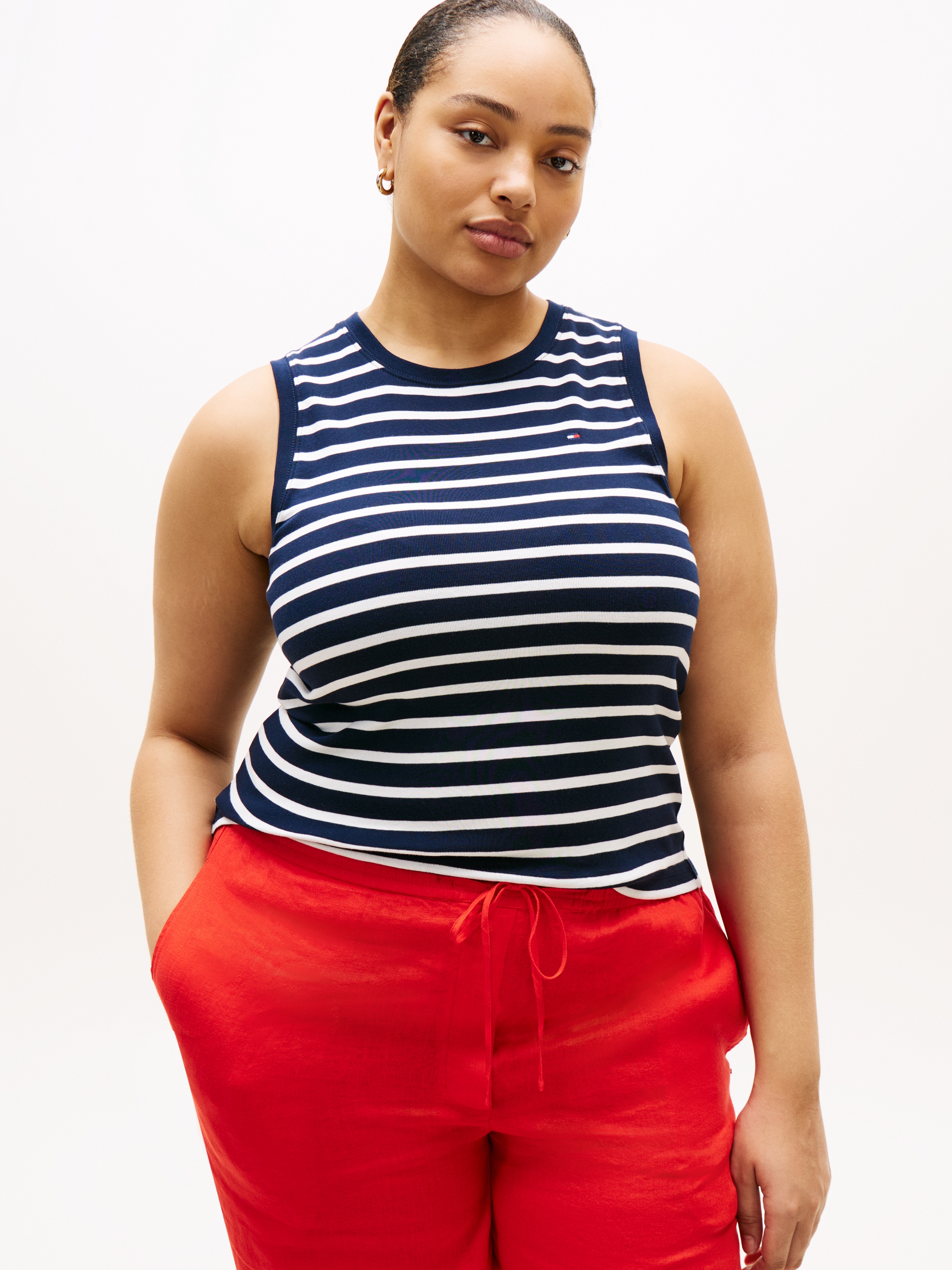 Tommy Hilfiger Curve T-shirt »CRV SLIM CODY C-NK TANK« in grossen Grössen