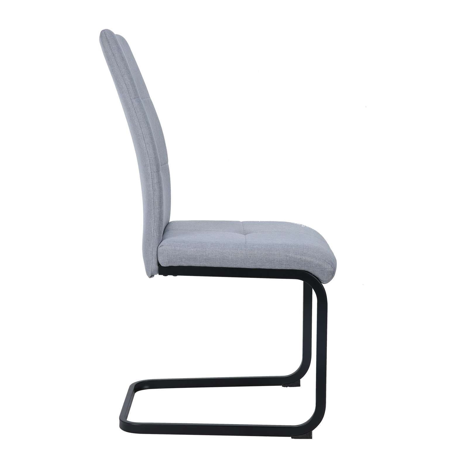 GOODproduct Esszimmerstuhl »Calgoty« () 2 Stk.Freischwinger, gepolsterte Rückenlehne und Sitzfläche, Sitzhöhe 48 cm