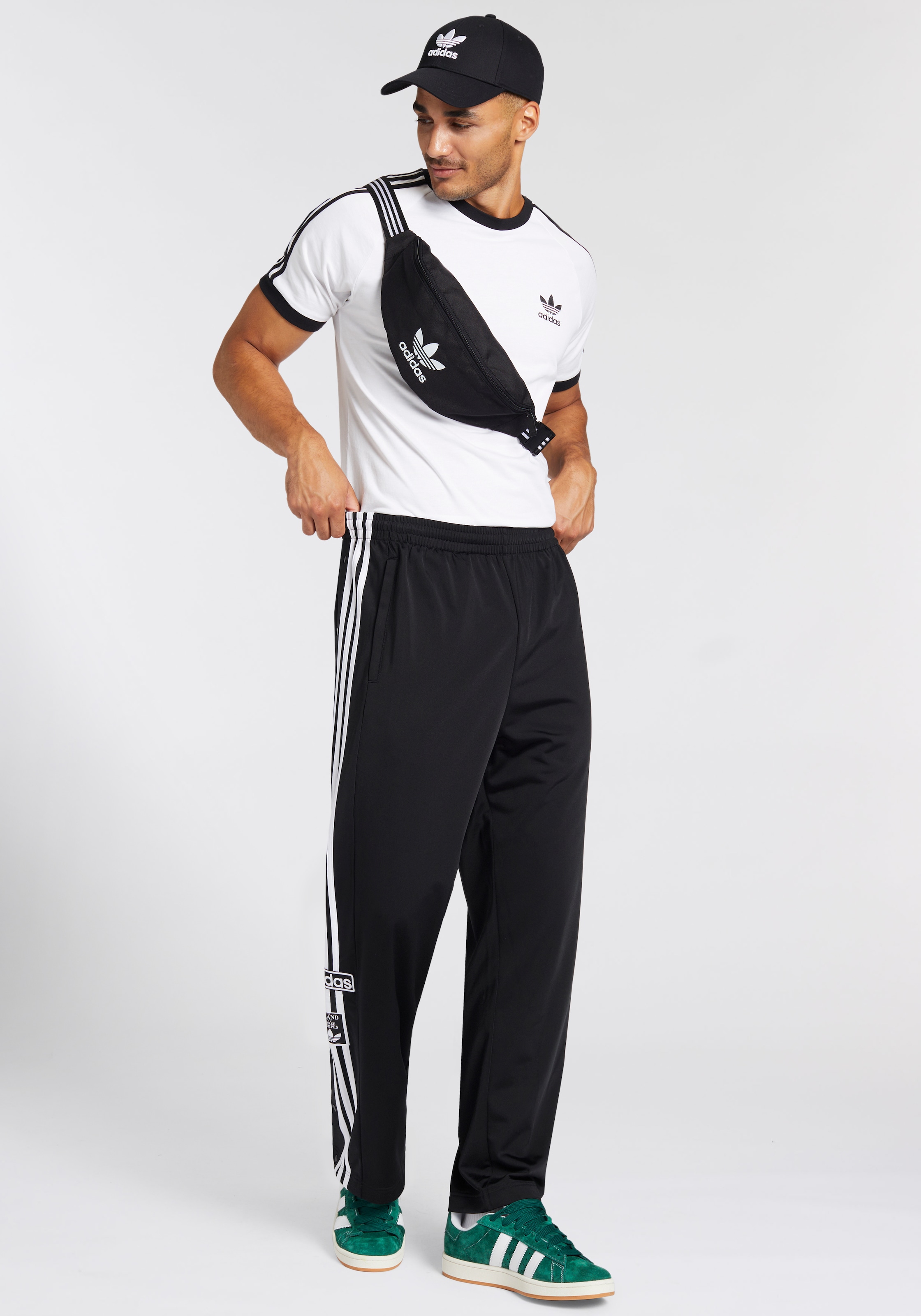 adidas Originals Sporthose »ADIBREAK«, (1 tlg.), Knopfleiste am Bein, Knopfhose