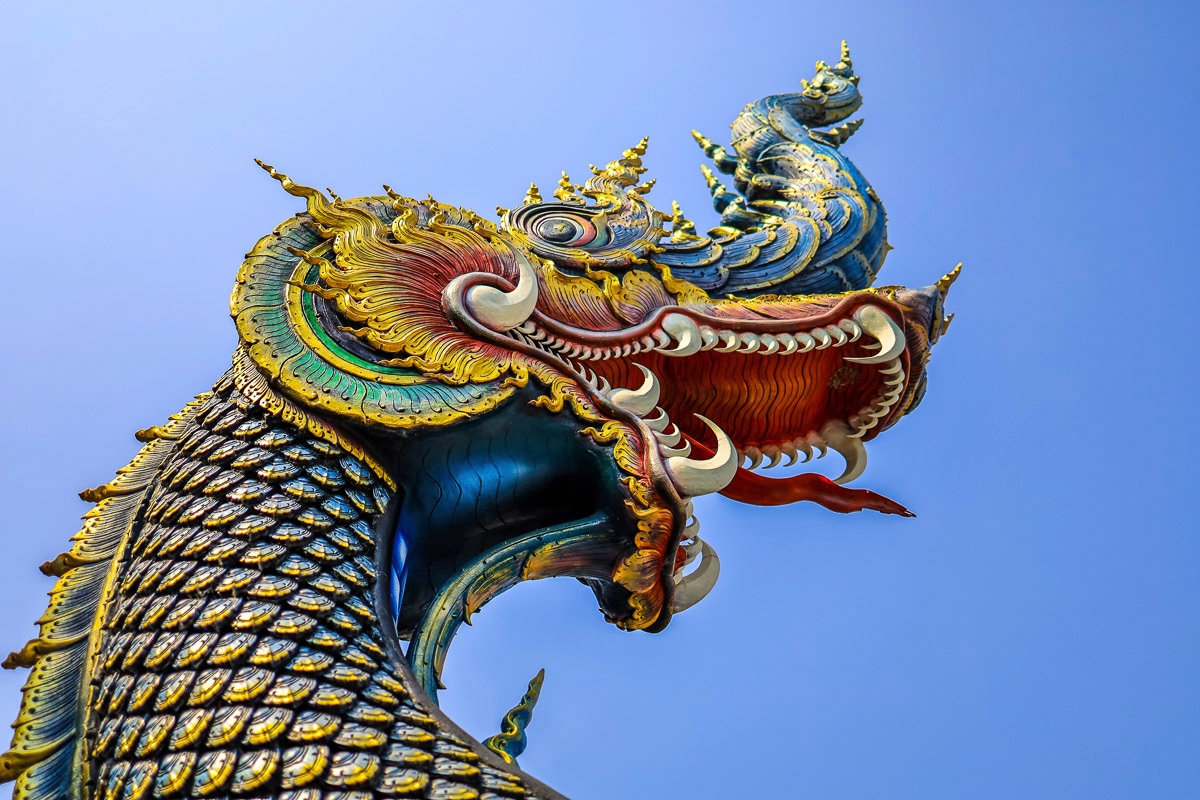 Image of Papermoon Fototapete "Chinesische Drachenfigur"
