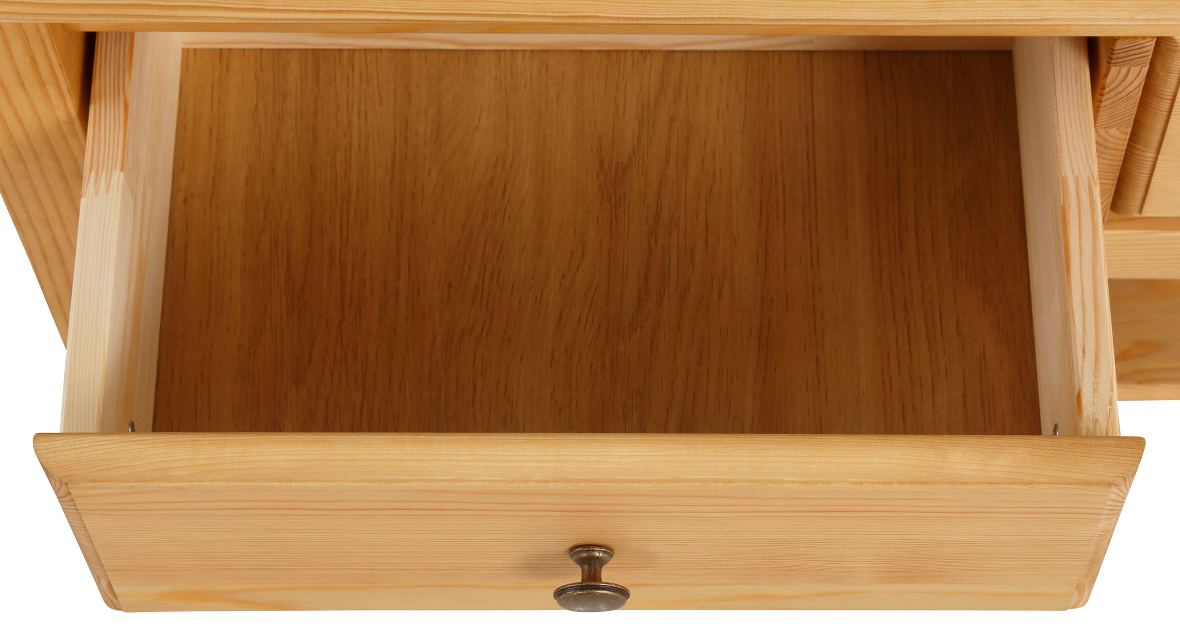 GOODproduct Table basse »Leonis« Breite 89 cm, mit Schubladen und Ablageboden, massiver Kiefer,  FSC®