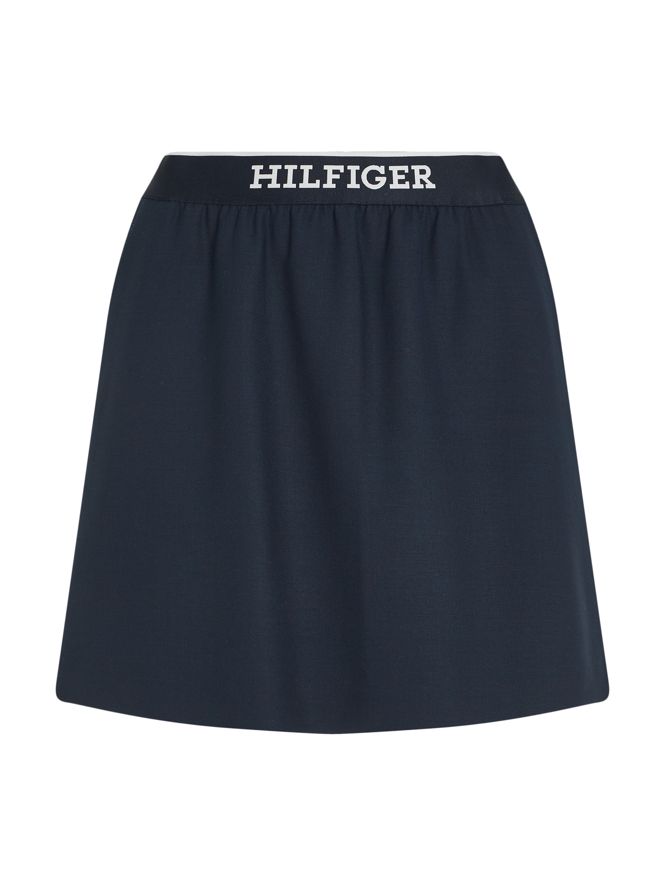 Tommy Hilfiger Bleistiftrock »ELASTICATED SHORT SKIRT«, Webrock mit Logoschriftzug