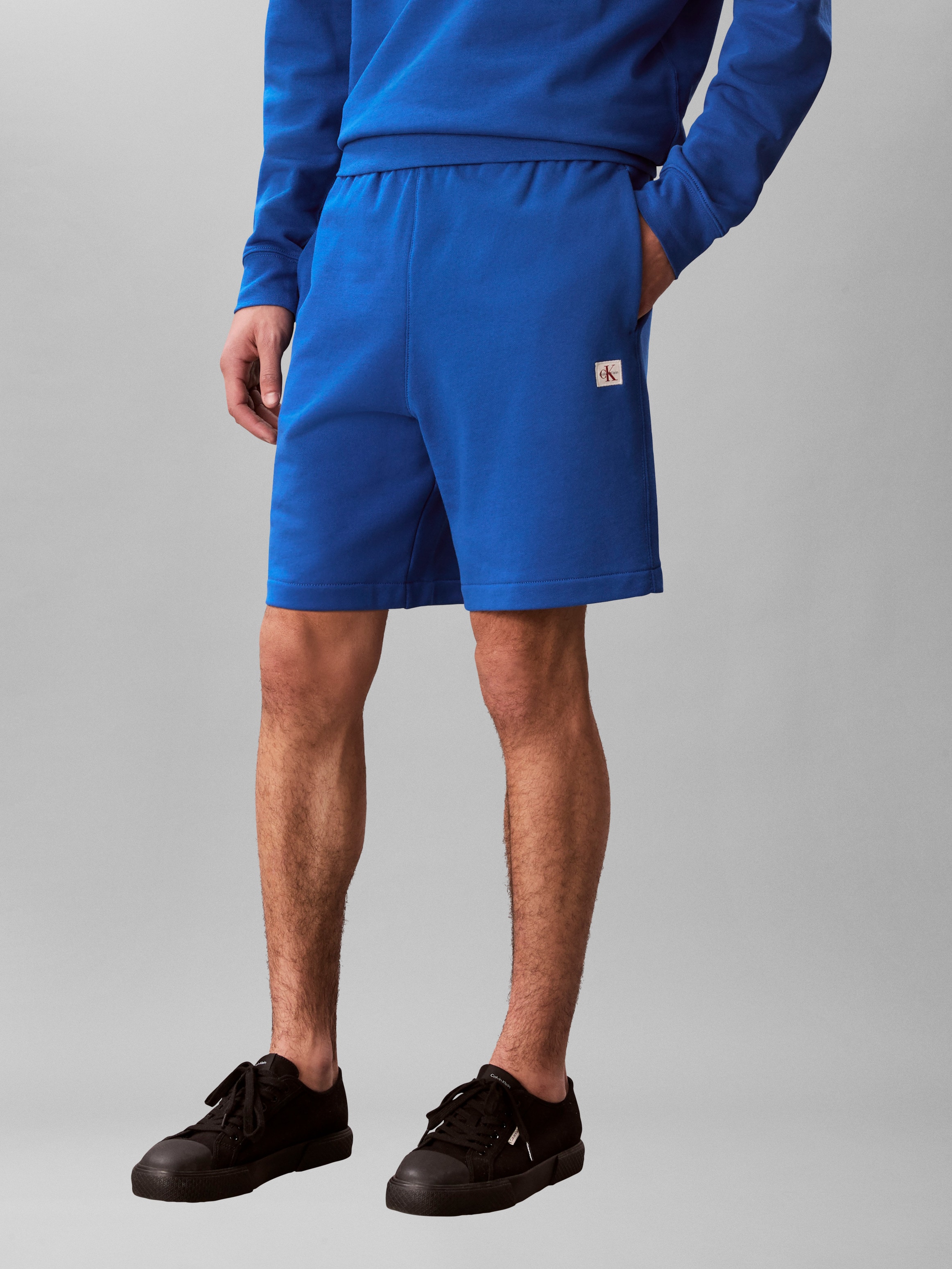 Image of Calvin Klein Sweatshorts Regular Fit, Logo-Badge, Seitentaschen