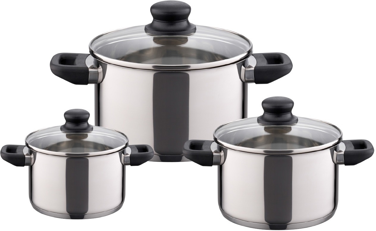 Image of Elo Basic Topf-Set »Juwel de Luxe«, Edelstahl, (Set, 6 tlg.), Induktion bei Ackermann Versand Schweiz