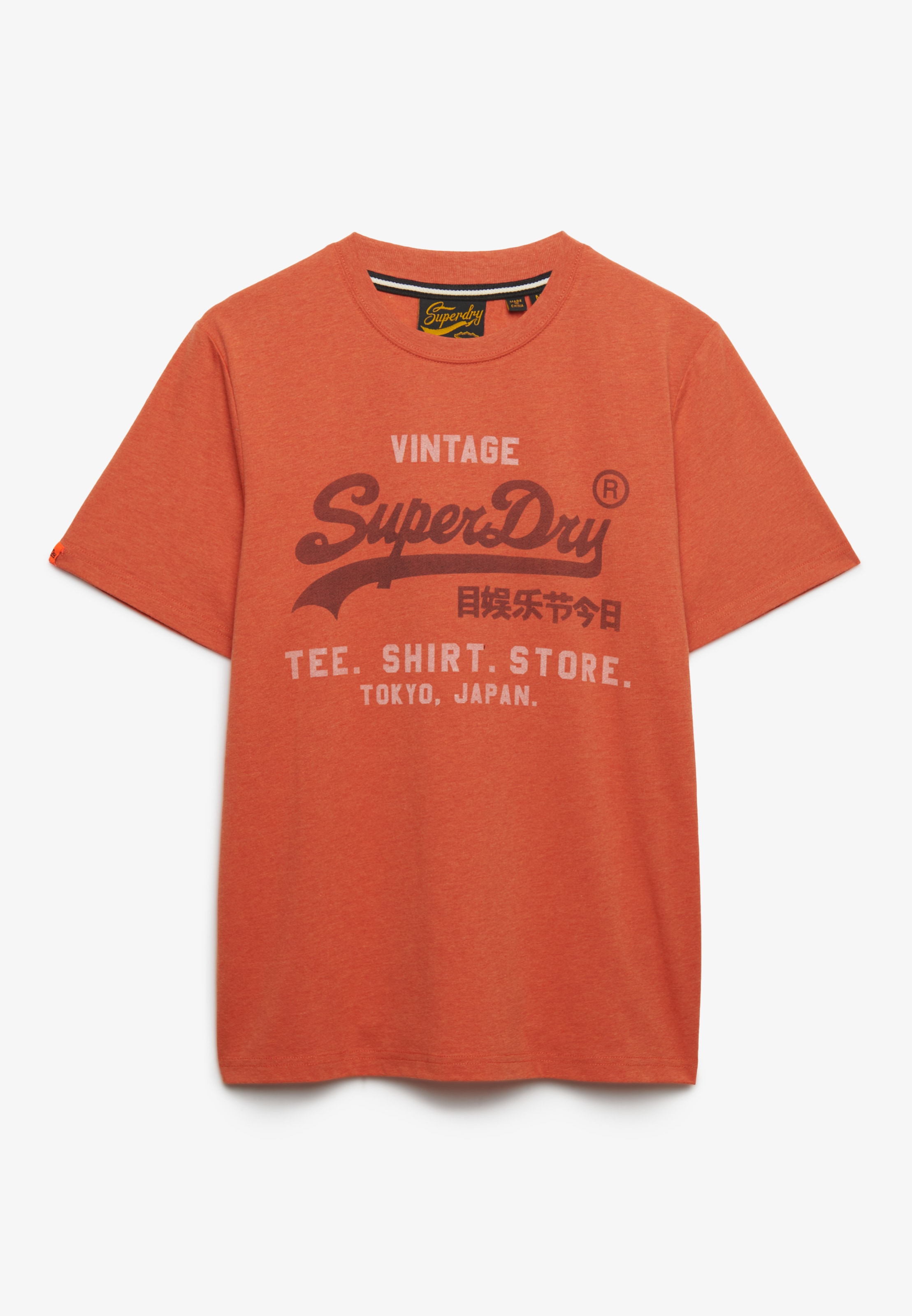 Image of Superdry Rundhalsshirt "VL HERITAGE RELAXED TEE" Baumwollmischung, relaxed fit