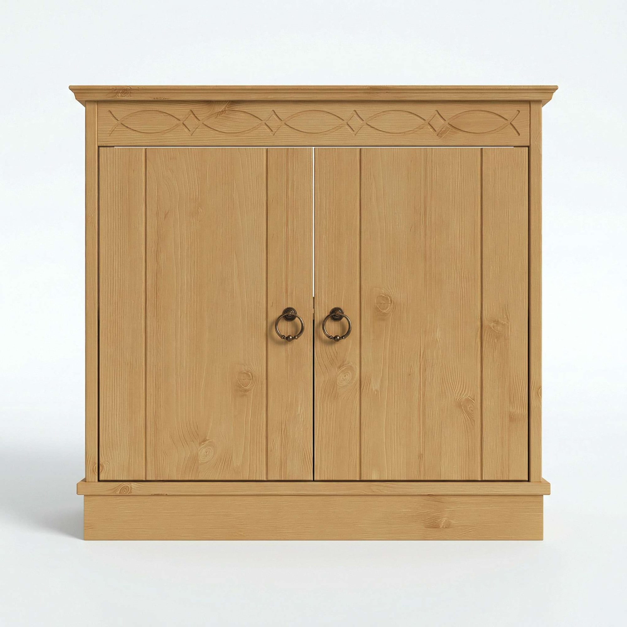 GOODproduct Waschbeckenunterschrank »Indra, Badschrank, Badmöbel, Badezimmerschrank« B/T/H: 64/32/66 cm,  aus massiver Kiefer, 2 Türen,  FSC®-zertifiziert