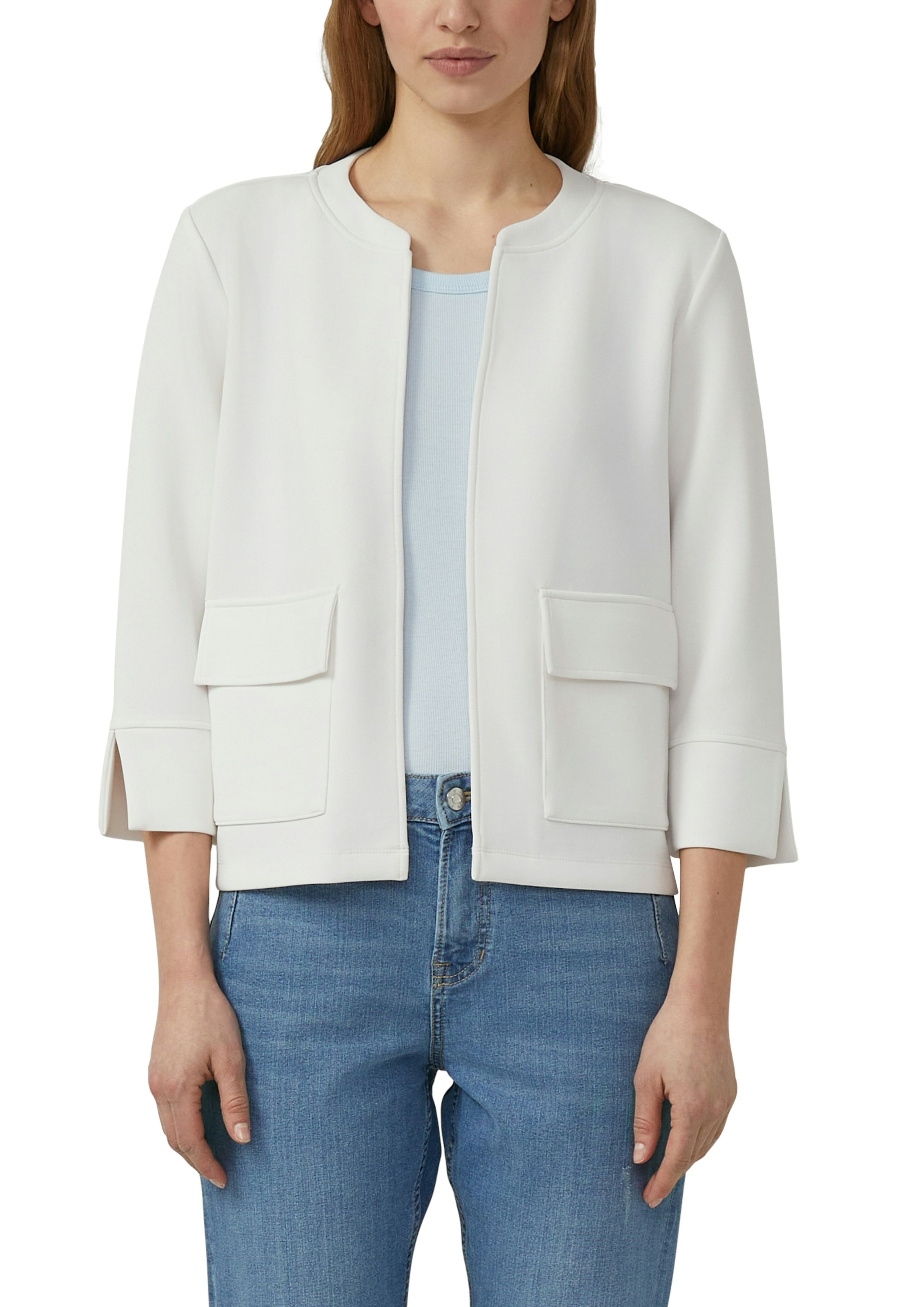 s.Oliver Veste sweat veste sweat courte sans fermeture