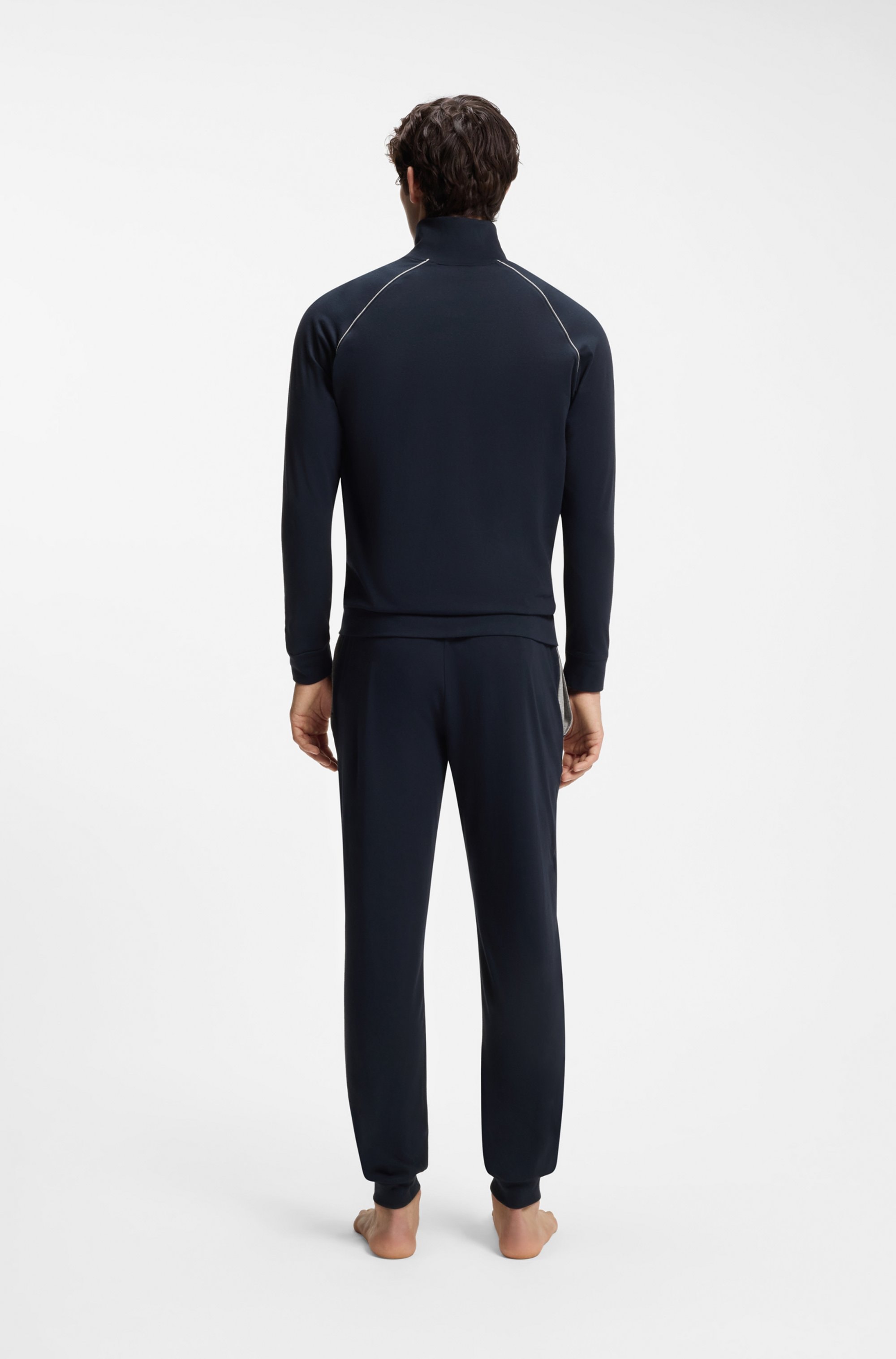 BOSS Veste sweat »Mix&Match Jacket Z« mit Kontrastnaht am Ärmel