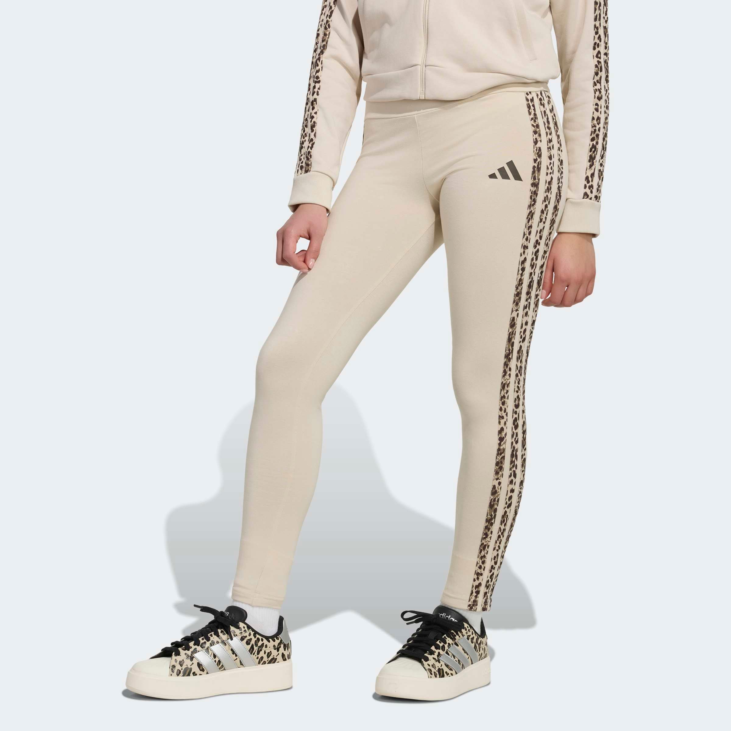 adidas Sportswear Leggings »ANIMAL«  pour enfants, style sportif, en coton et élasthanne