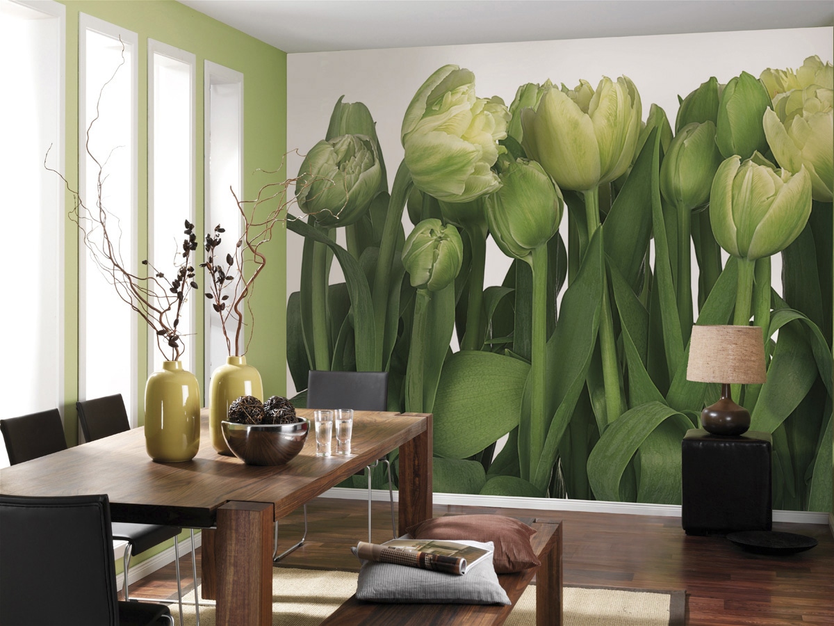 Image of Komar Fototapete "Papier Fototapete - Tulips - Grösse 368 x 254 cm" Motiv bedruckt glatt