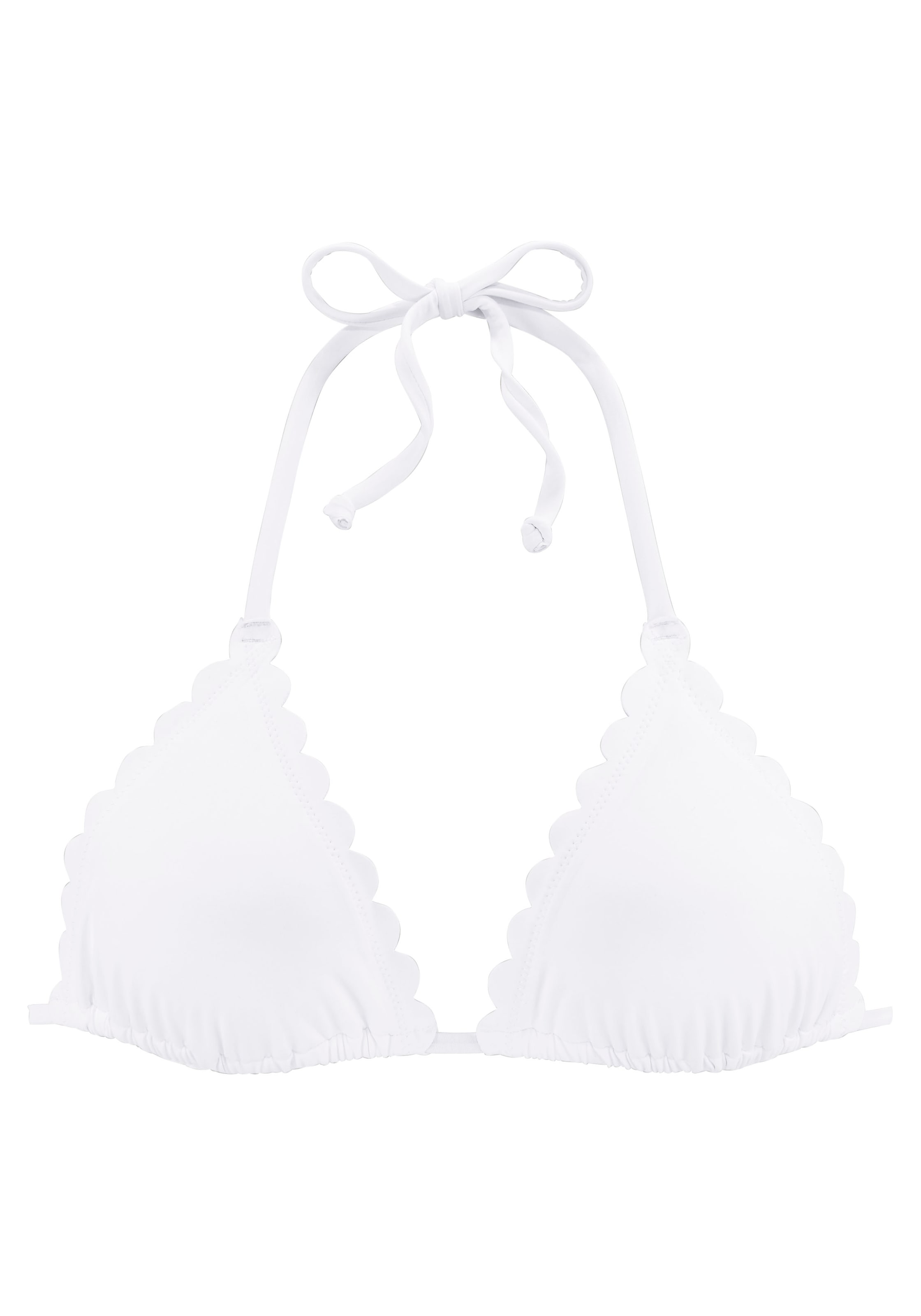 Image of LASCANA Triangel-Bikini-Top »Scallop«, mit gelaserter Wellenkannte bei Ackermann Versand Schweiz