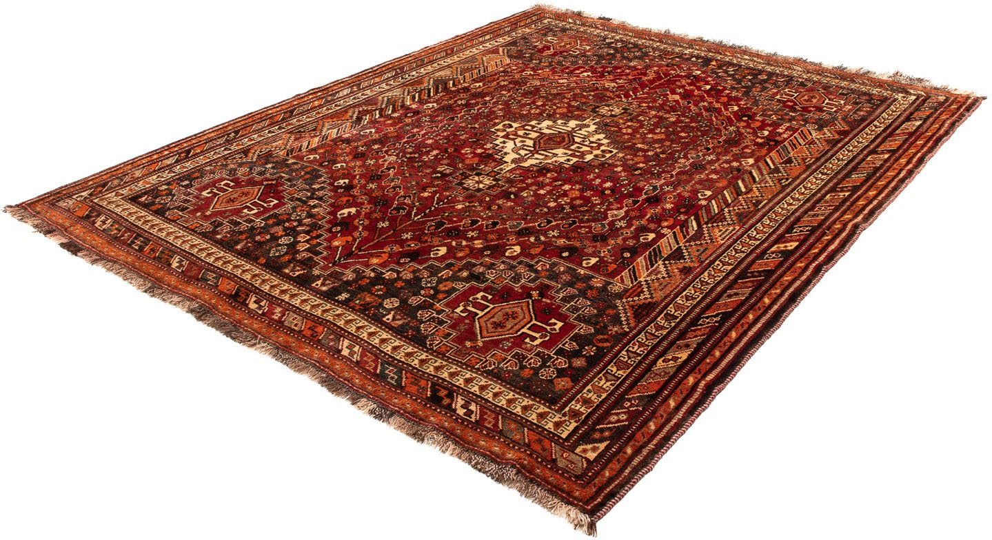Image of morgenland Orientteppich »Perser - Nomadic - 240 x 190 cm - dunkelrot«, rechteckig, 10 mm Höhe, Wohnzimmer, Handgeknüpft, Einzelstück mit Zertifikat bei Ackermann Versand Schweiz