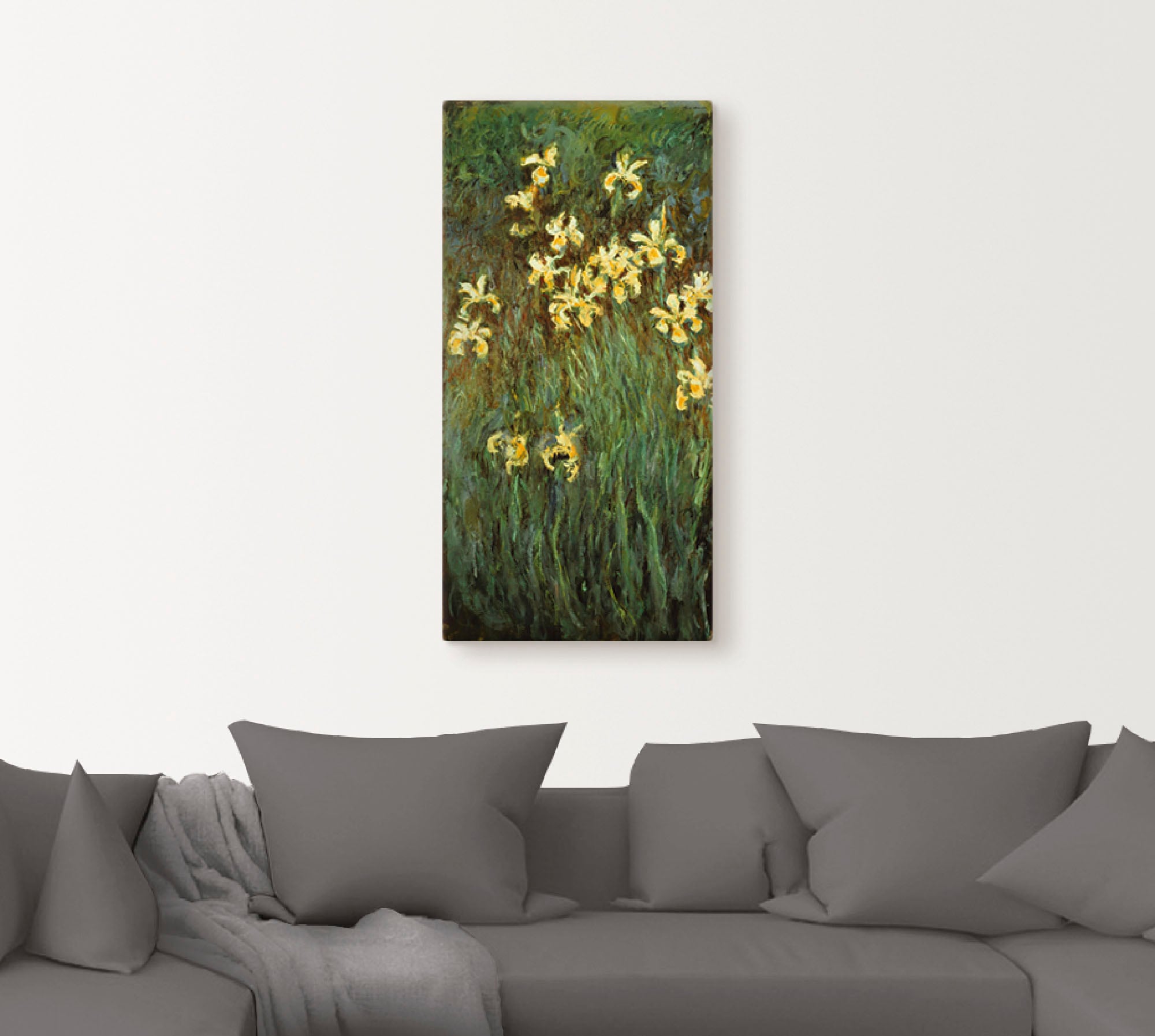 Artland Leinwandbild »Gelbe Iris.«, Blumenwiese, (1 St.), auf Keilrahmen gespannt