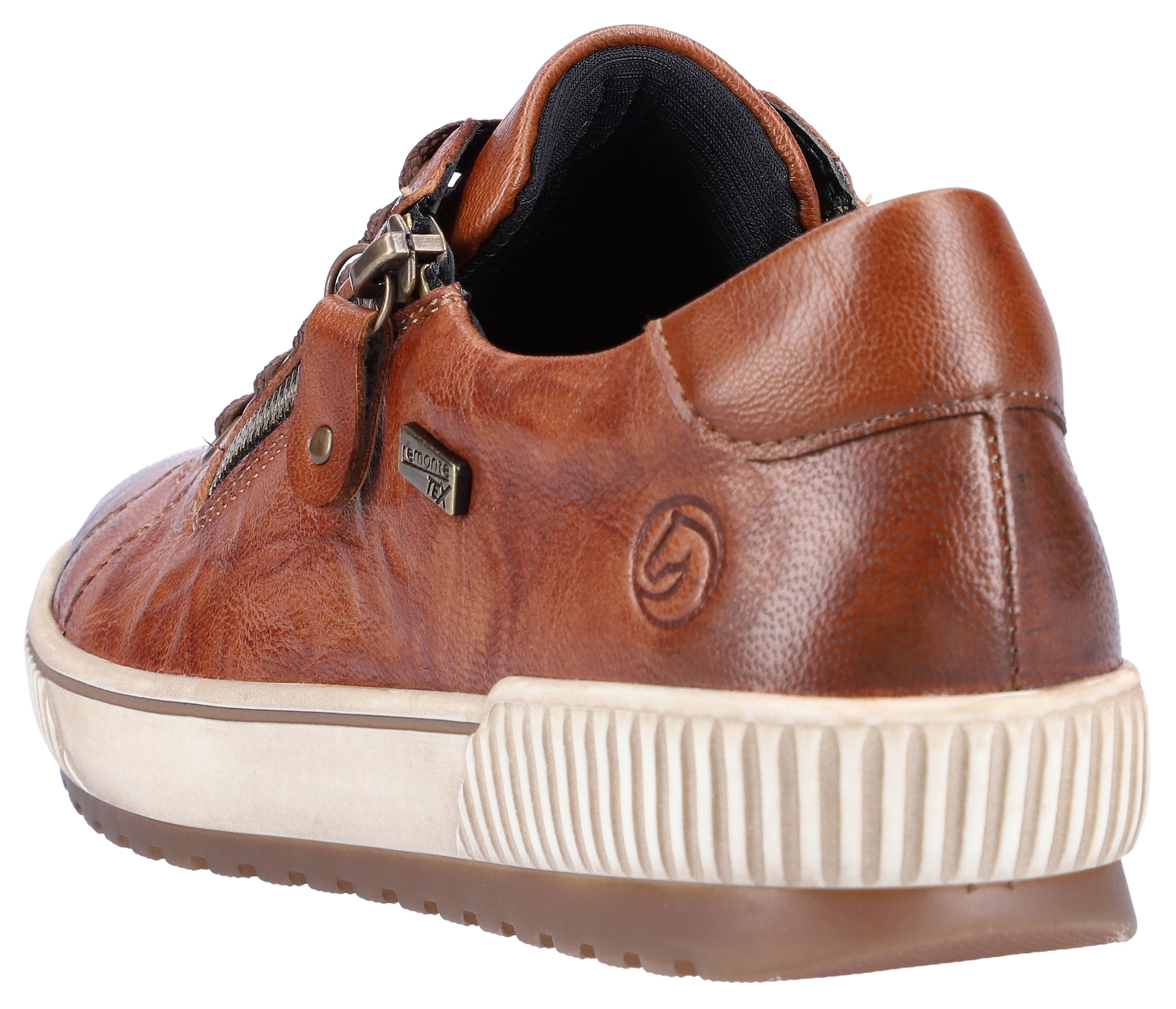 Remonte Plateausneaker, Freizeitschuh, Halbschuh, Schnürschuh mit Aussenreissverschluss