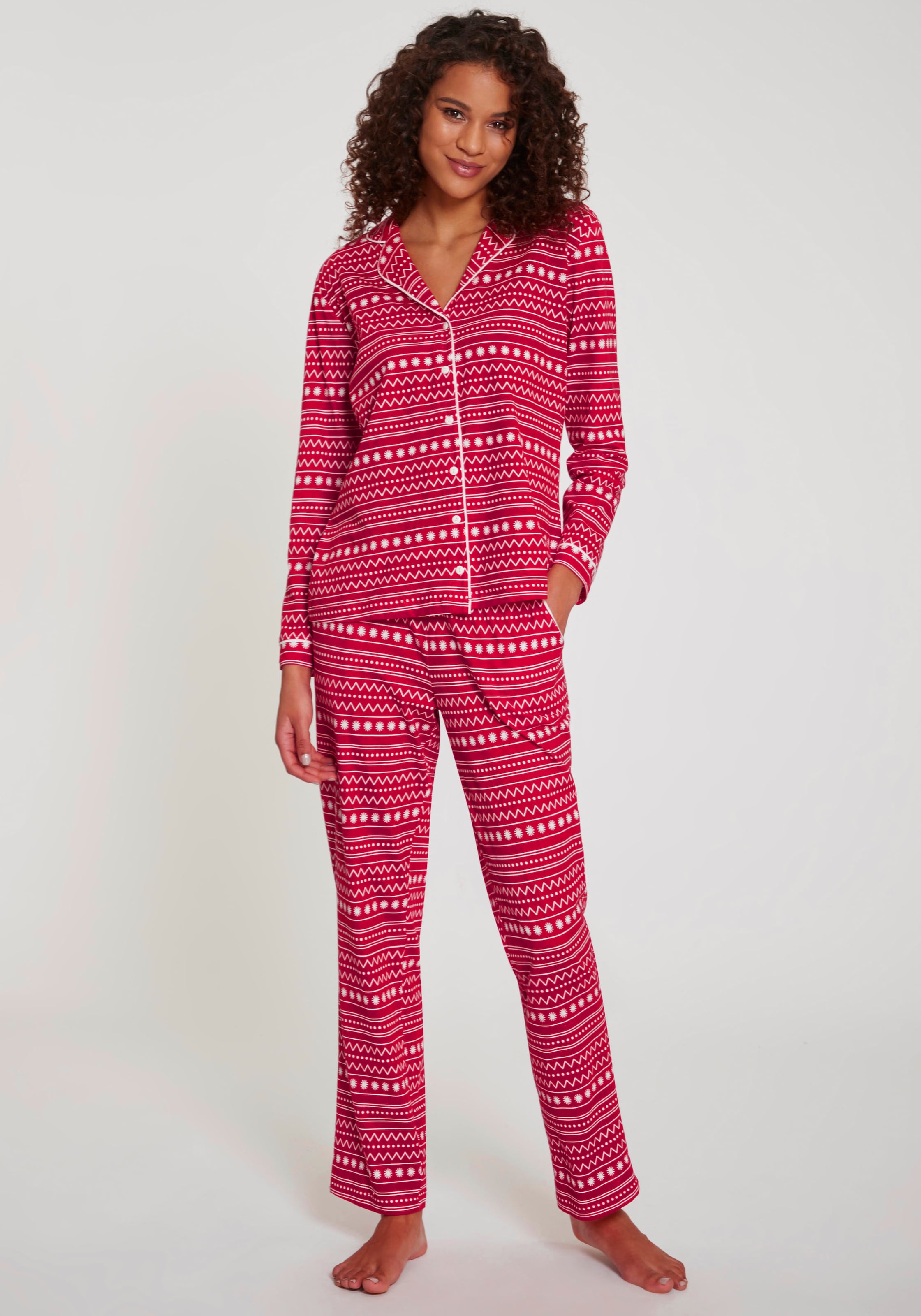 Image of LASCANA Pyjama Set, 2 tlg. mit Alloverprint