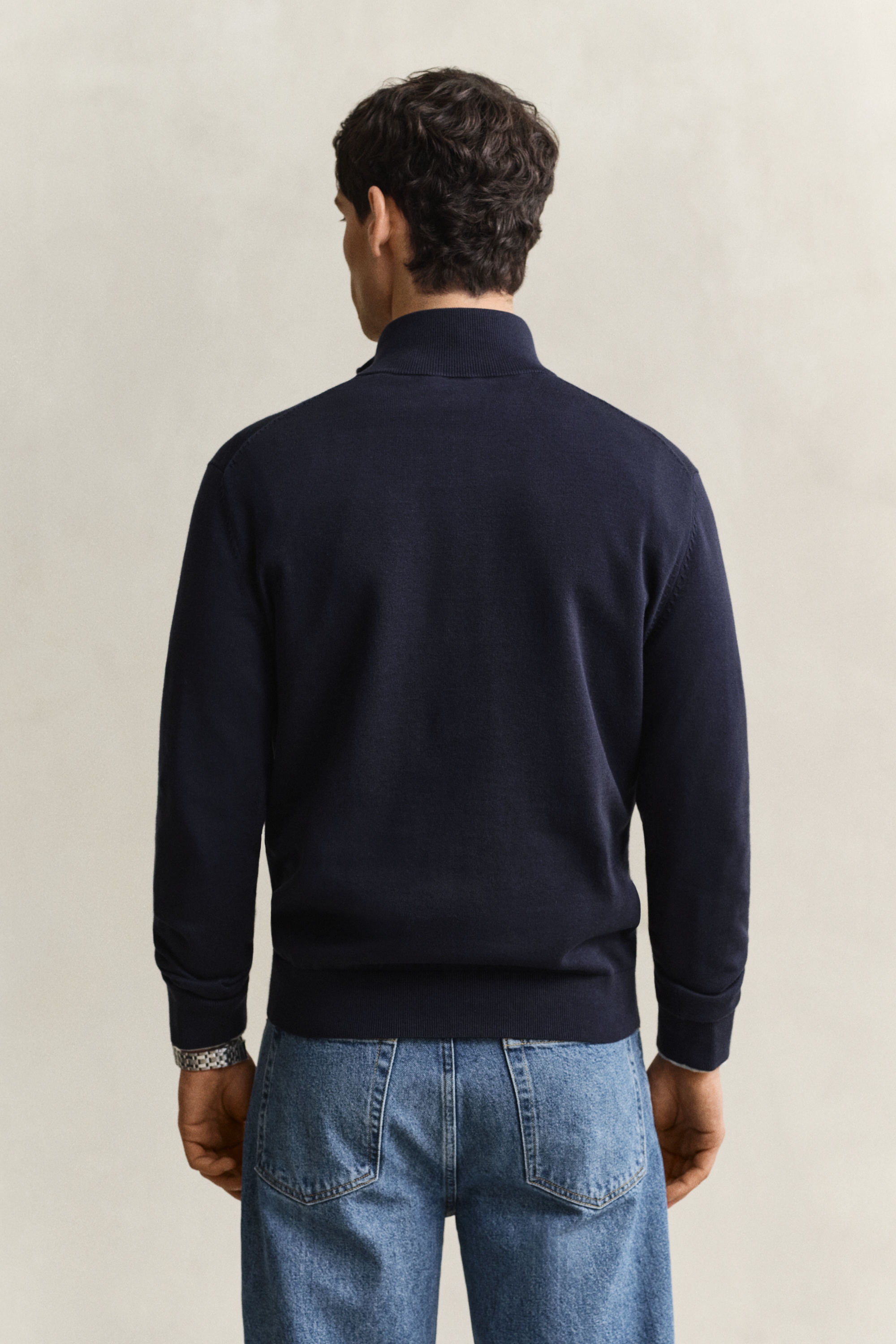 Gant »CLASSIC COTTON HALF ZIP« Regular fit avec col Troyer