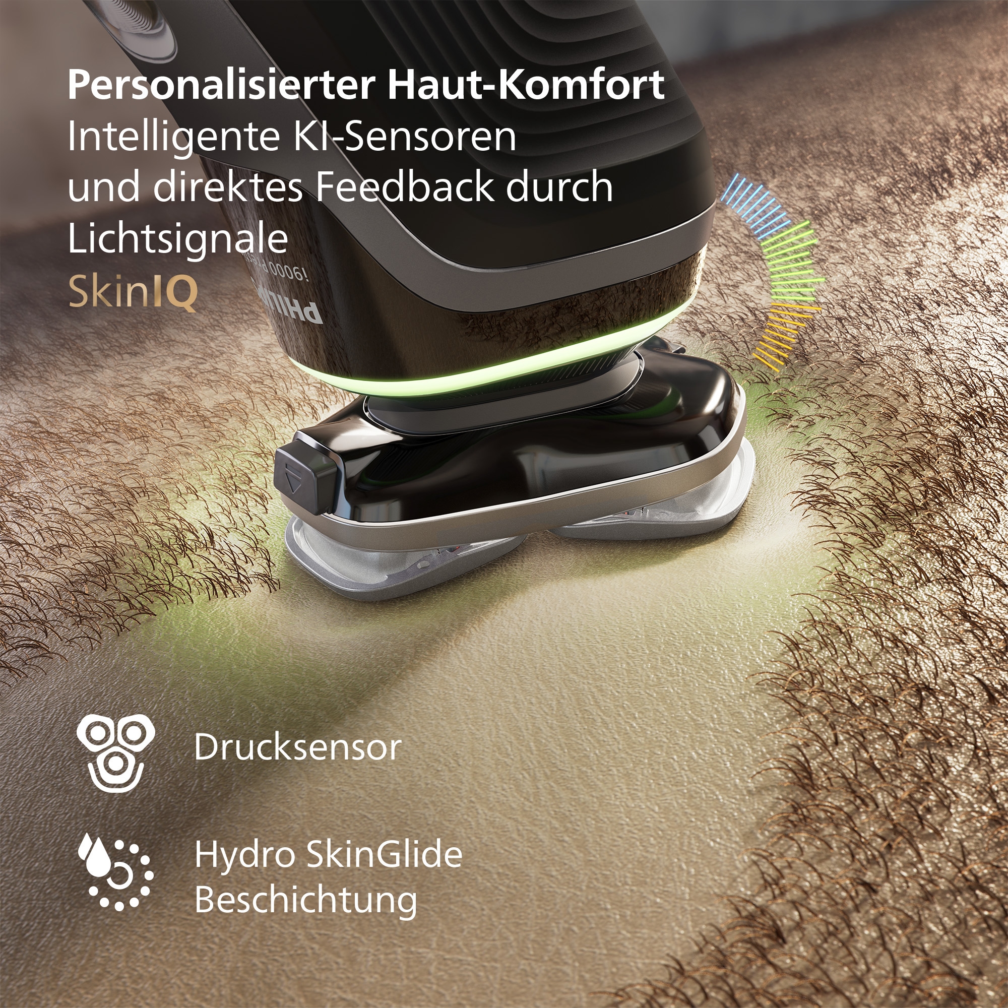 Philips Elektrorasierer »Series i9000 Prestige XP9202/10« integrierter Präzisionstrimmer mit SkinIQ Technologie, inkl. Ladestand, Reiseetui