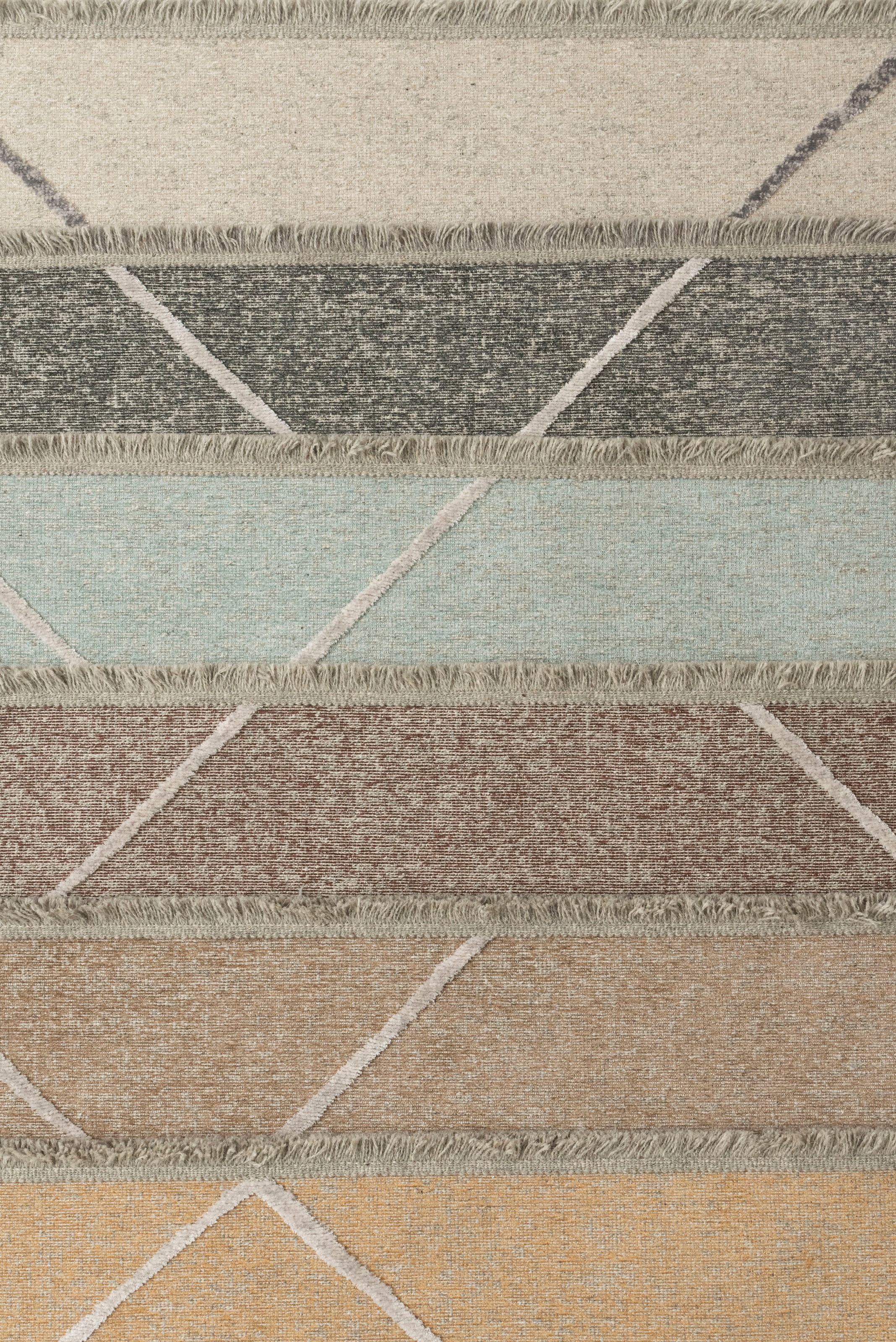 Sansibar Teppich »Braderup«, rechteckig, kaufen mit Rauten, Flachgewebe, modernes Motiv Fransen Scandi Design, bequem
