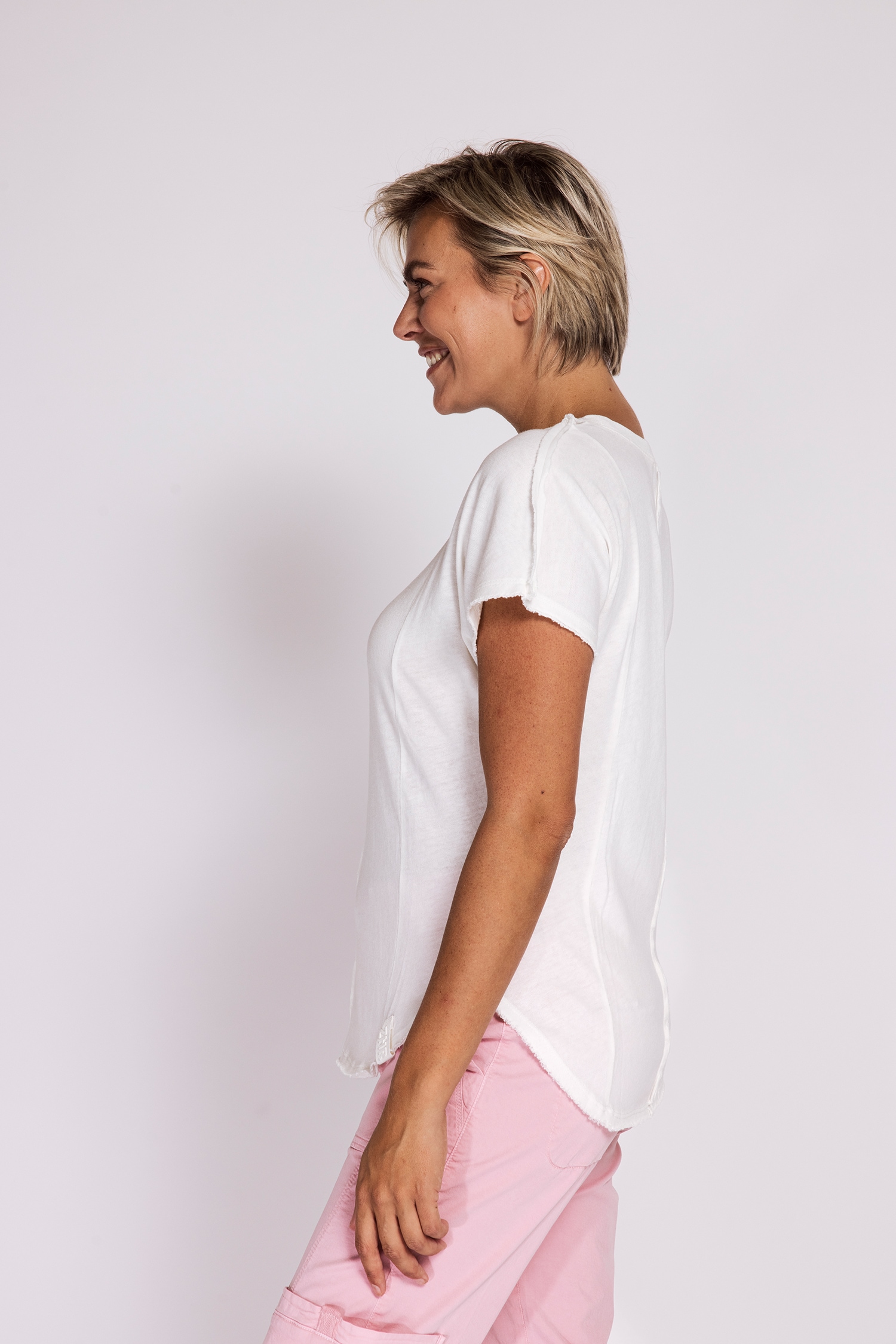 Zhrill Kurzarmshirt »ROSAY« normale Passform, Kurzarm, unifarbenes Design