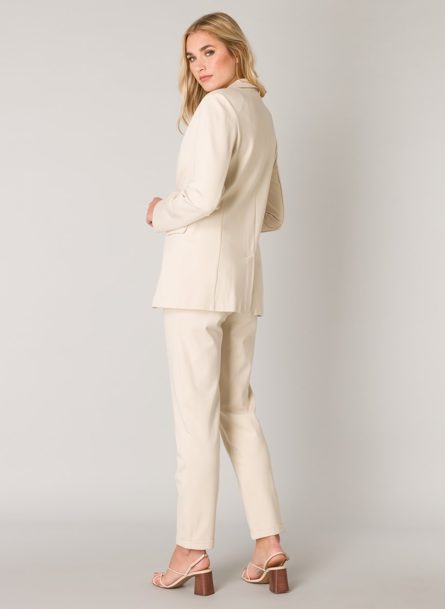 Base Level Jerseyblazer, mit V-Ausschnitt und Knopf