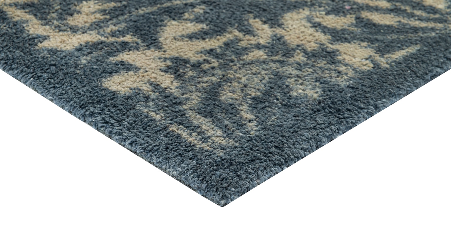 Turtle Mat Tapis de sol »Thistle Blue & Gold« Rectangulaire 9 mm Höhe