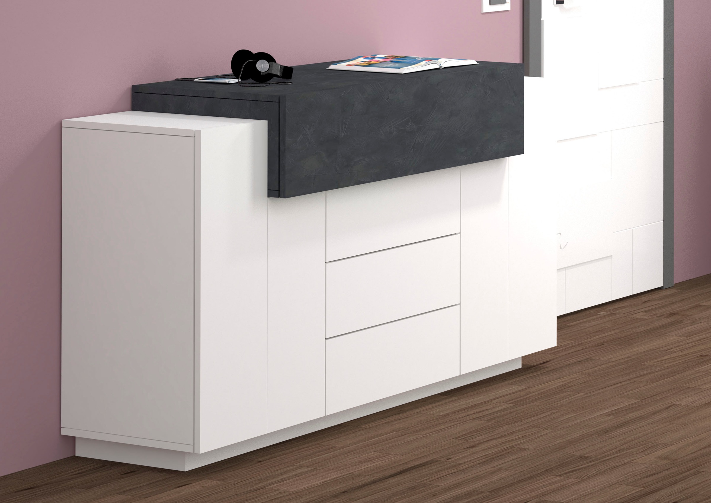 Image of Tecnos Kommode »Coro«, Breite 160 cm, Hochglanzfronten bei Ackermann Versand Schweiz