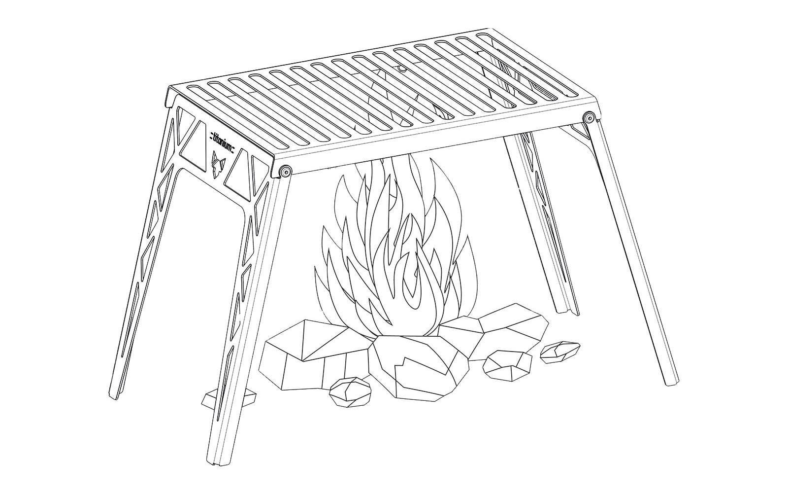 Fennek Grill Grillrost »Klapprost zu Hobo Premium«