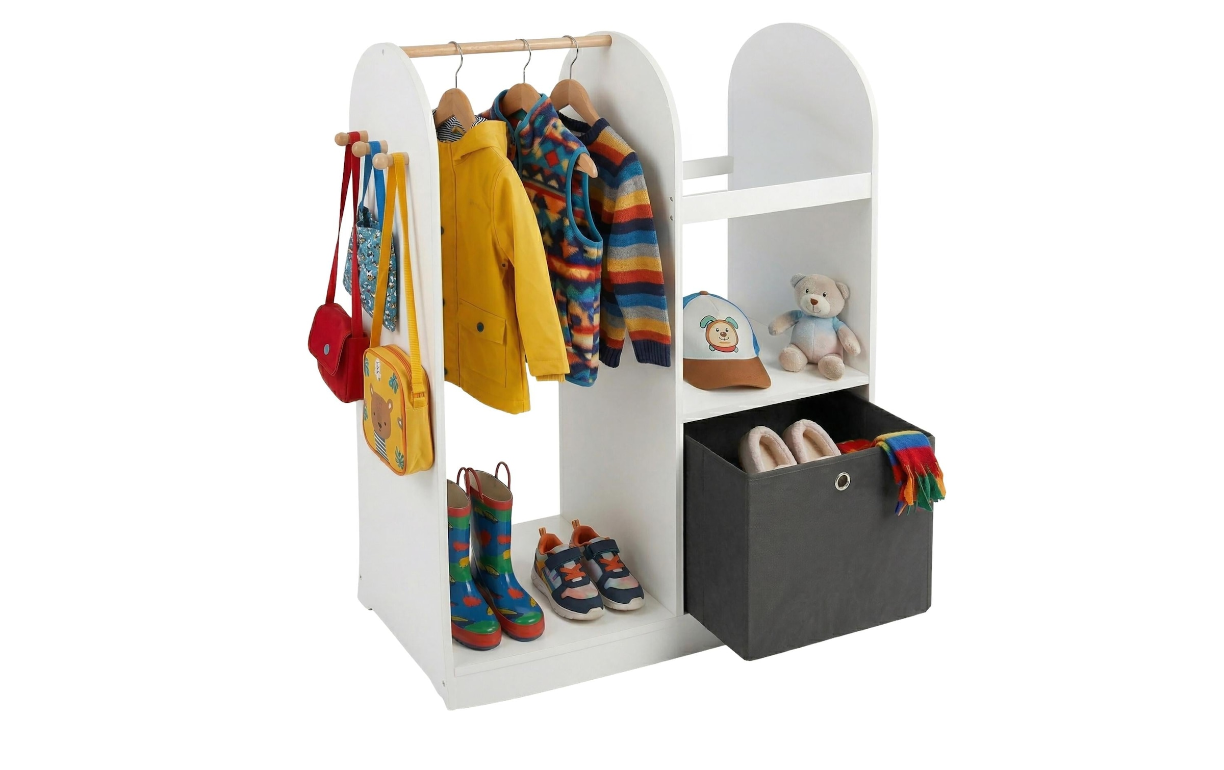 Image of relaxdays Garderobe "mit Stoffbox"