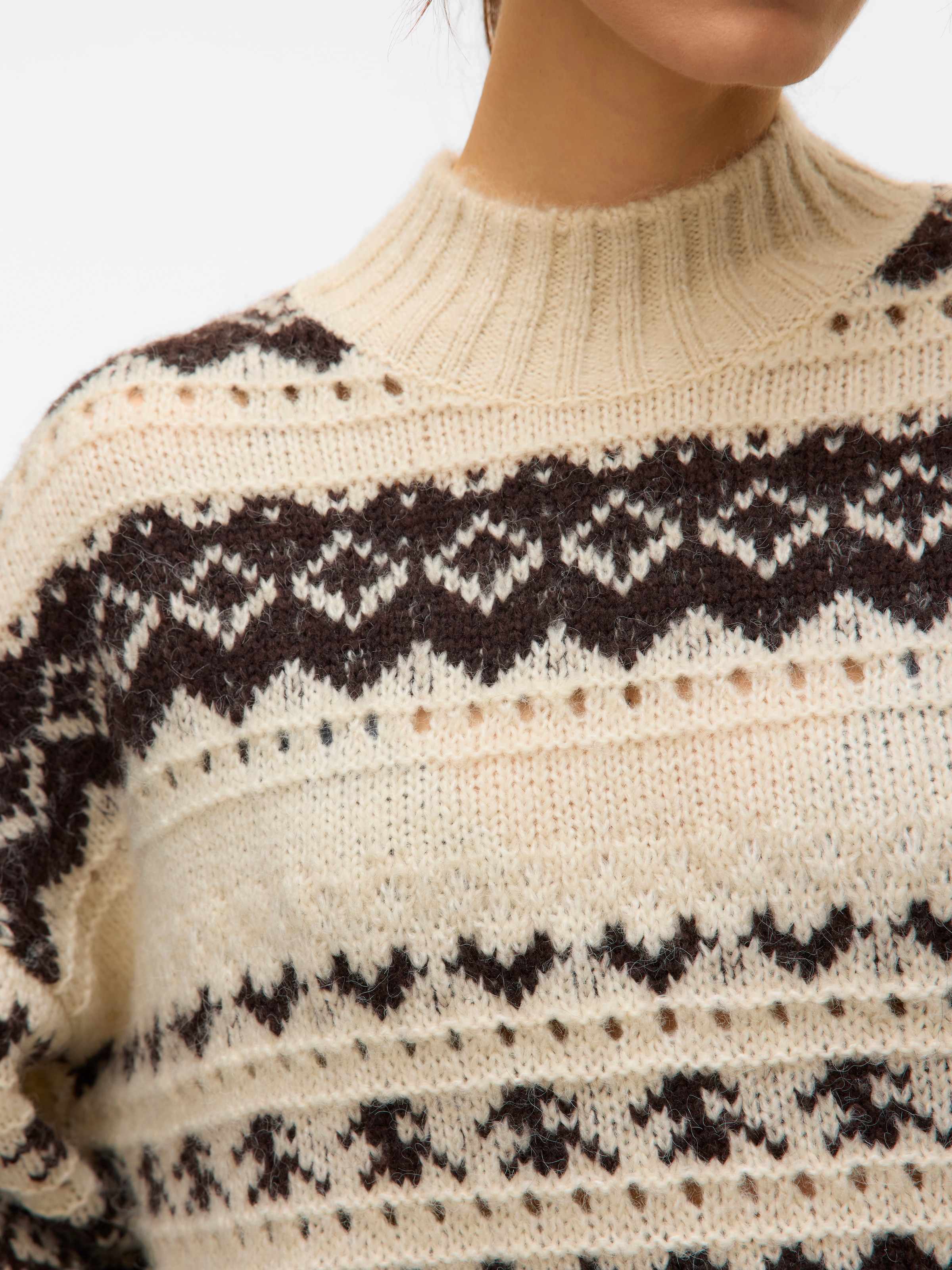 Vero Moda Pull en tricot »VMAMPLE LS HIGH NECK PULLOVER BOO«