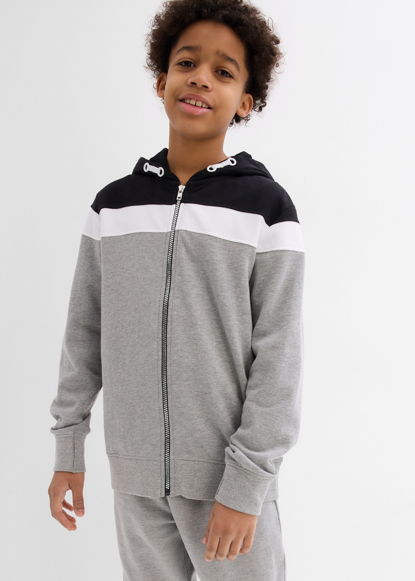 Image of bonprix Kapuzensweatjacke mit Kapuze, für Frühling und Sommer, Langarm