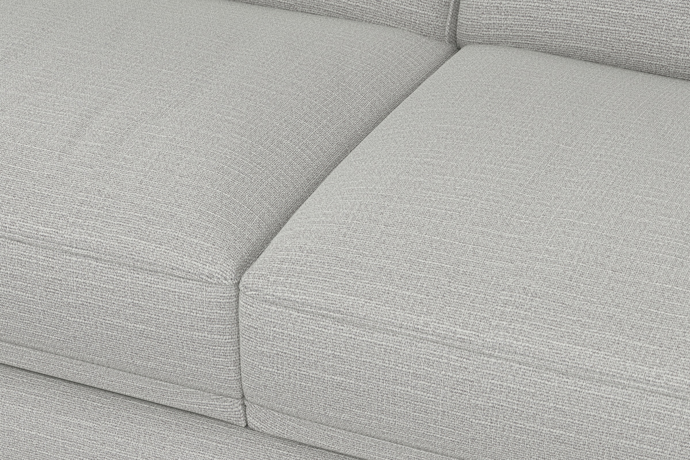 sit&more Wohnlandschaft »Dundee U-Form«, mit Federkern und Edelstahlfüssen, wahlweise mit Kopfteilverstellung