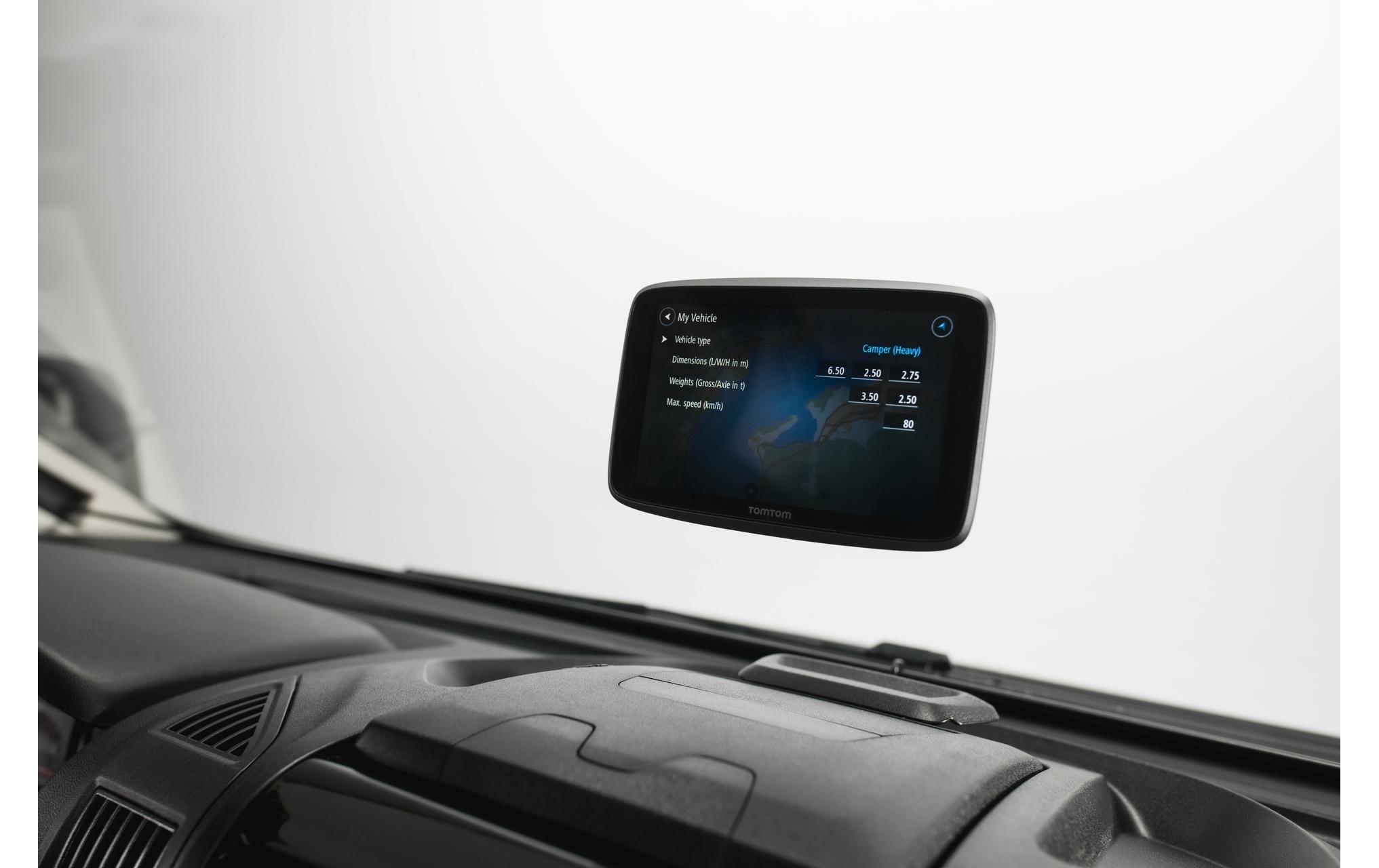 TomTom Navigationsgerät »GO Camper Tour 6 EU48«, (Europa (48 Länder) Karten-Updates)