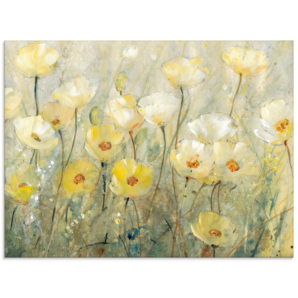 Artland Glasbild »Sommer in voller Blüte II«, Blumenwiese, (1 St.)