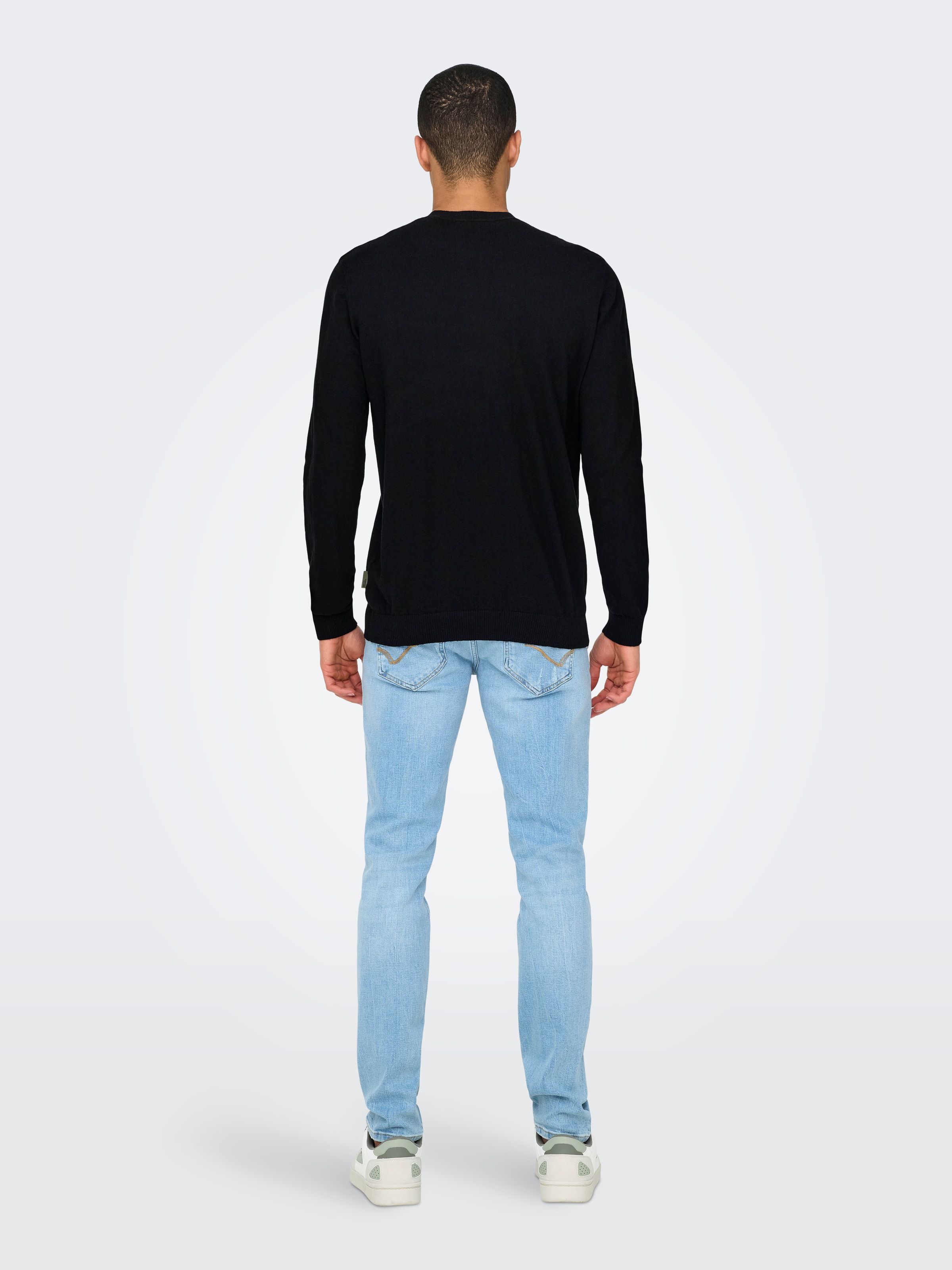 ONLY & SONS Strickpullover »ONSLOUI REG 12 MEL CREW KNIT NOOS«