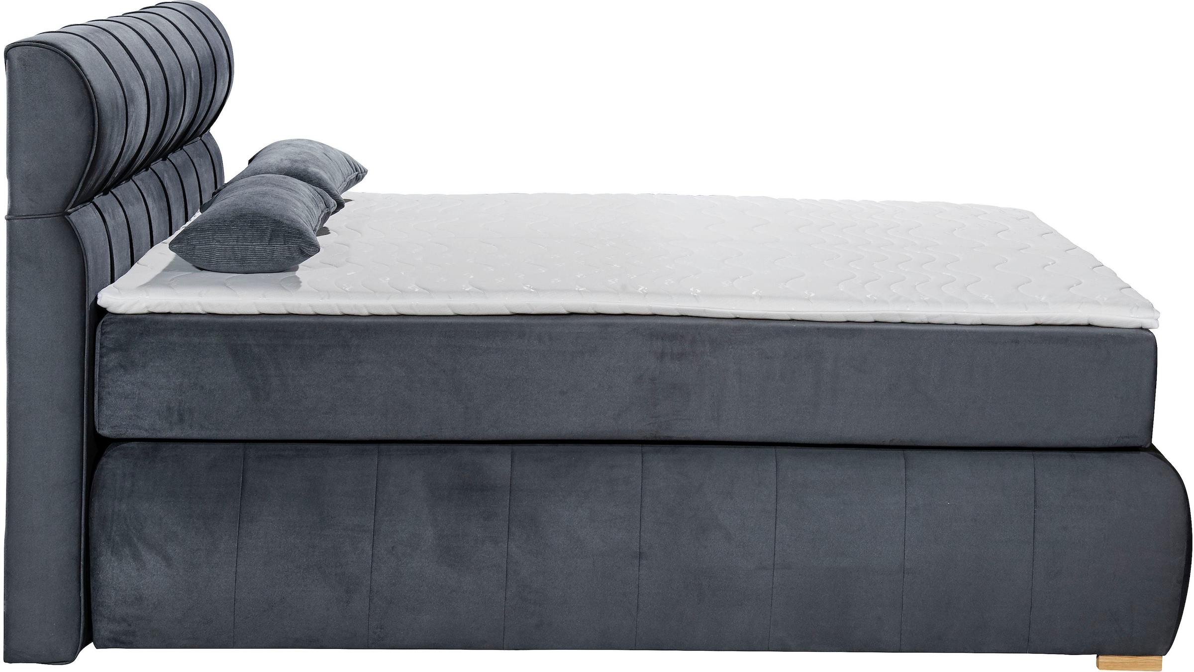 Places of Style Boxspringbett »Felicia«, in H4, inkl. Topper und Bettkasten