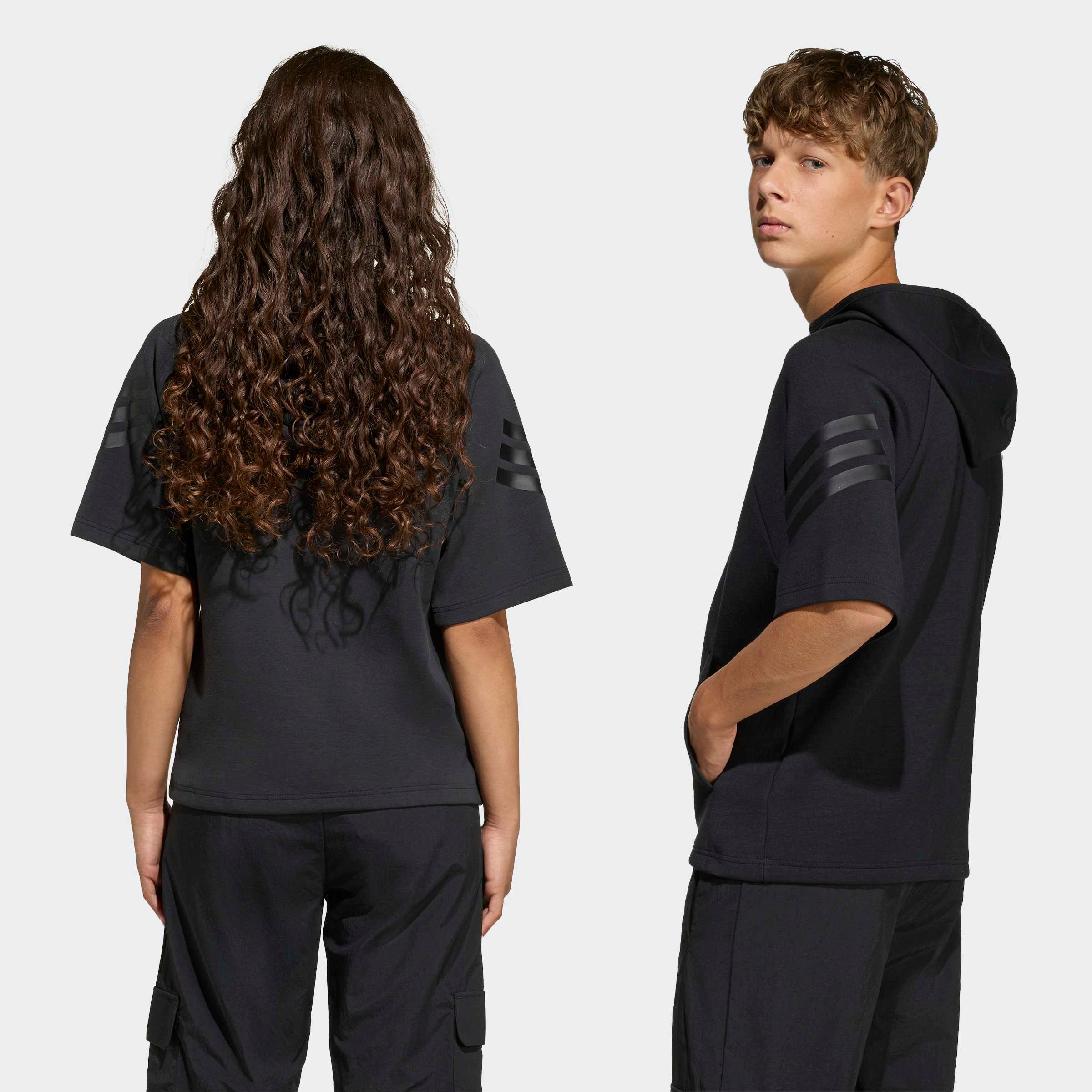 adidas Sportswear Sweat à capuche »FUTURE ICONS 3-STREIFEN KURZARM-HOODIE«
