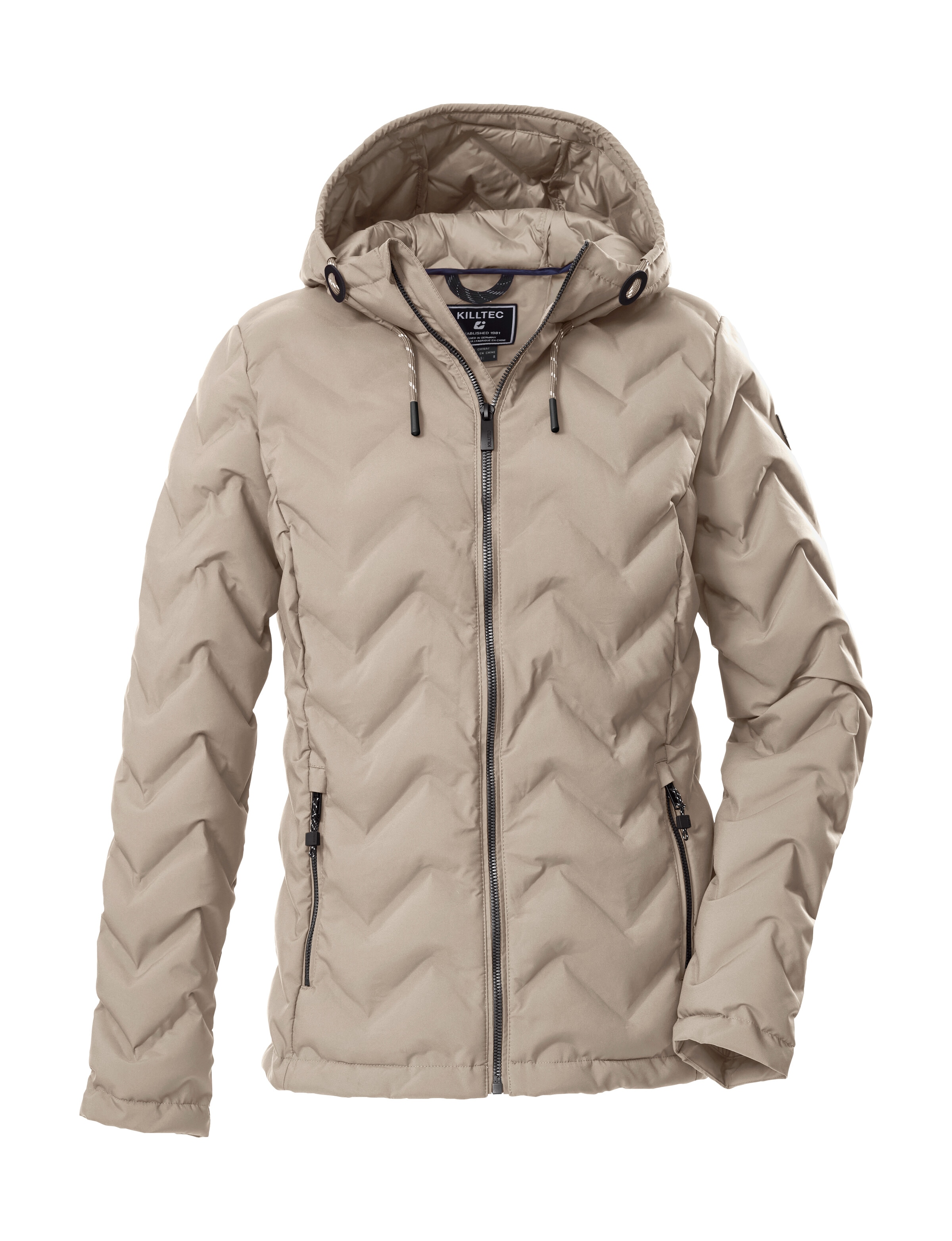 Image of Killtec Steppjacke "KOW 23 WMN QLTD JCKT" Wasserabweisende Damenjacke mit verstellbarer Kapuze und Taschen