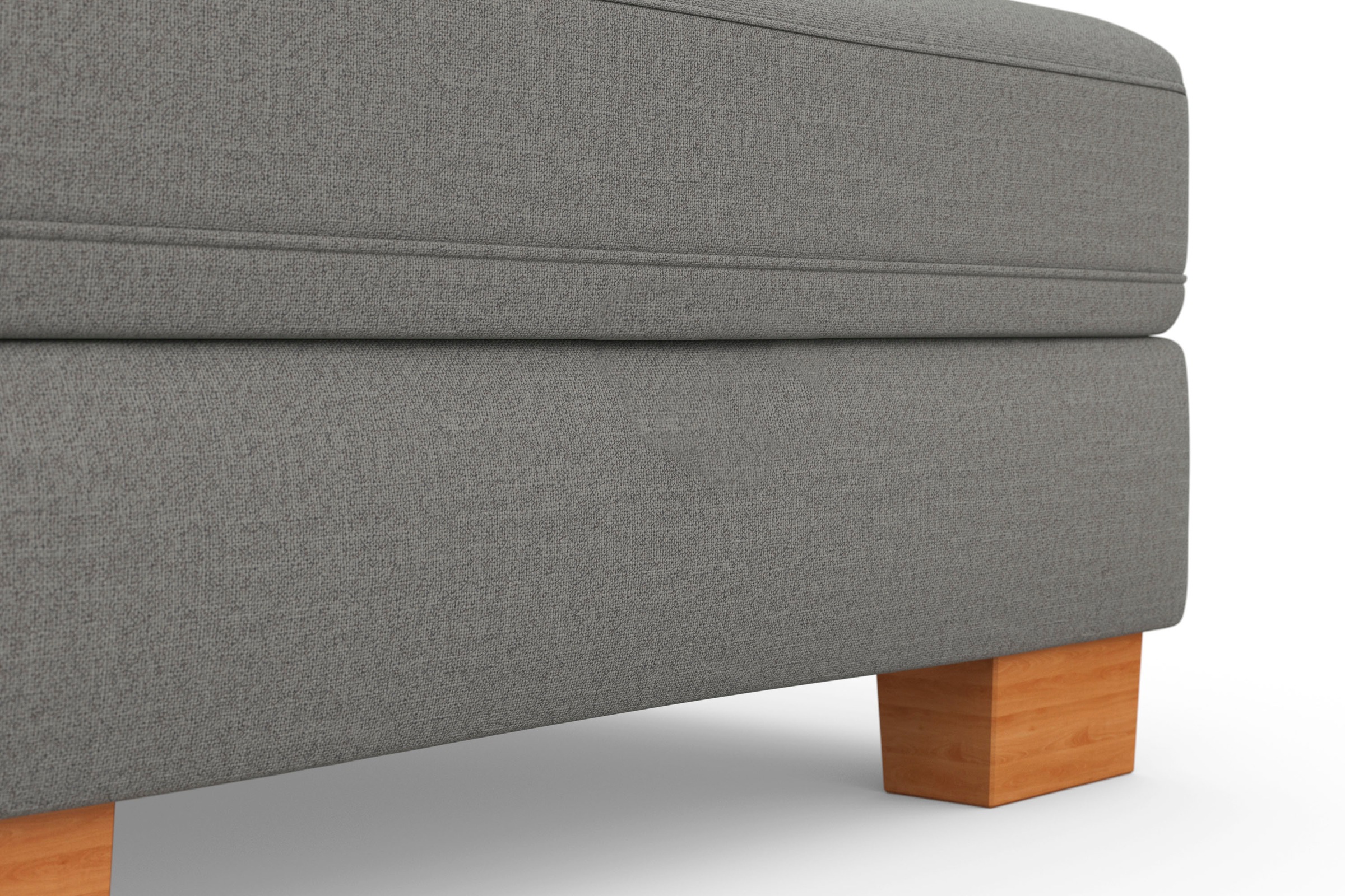 sit&more Ecksofa »Dundee L-Form« mit Federkern und Massivholzfüssen, wahlweise mit Kopfteilverstellung