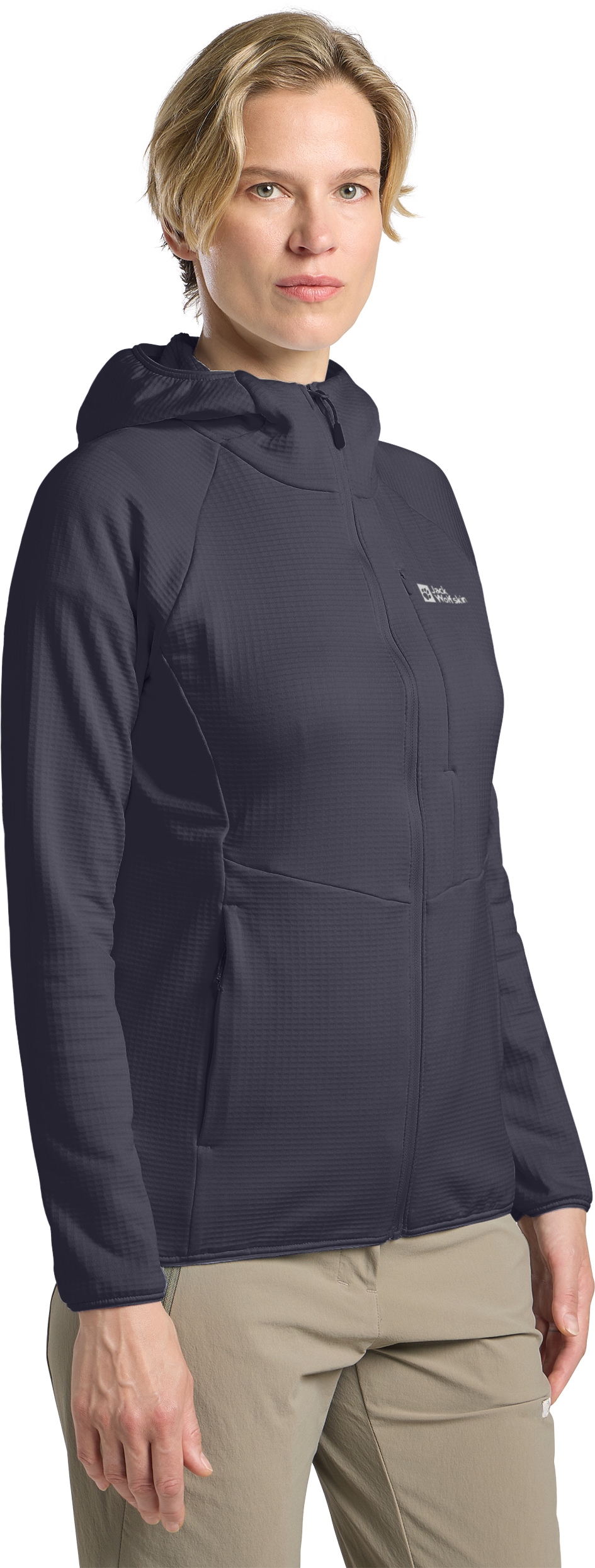 Image of Jack Wolfskin Kapuzenfleecejacke "KOLBENBERG HOODED FZ W" Atmungsaktiv, leicht, Übergangsjacke