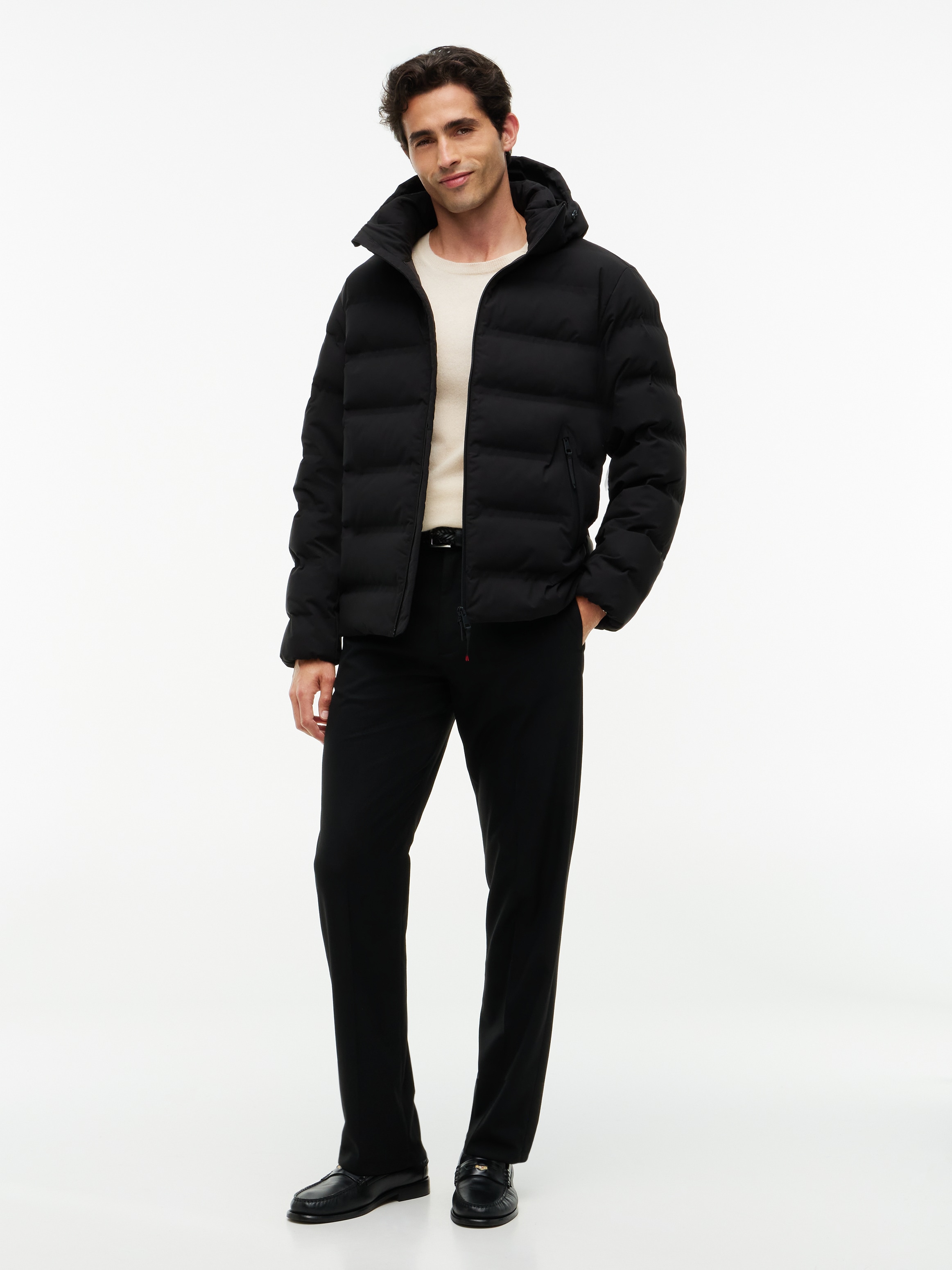 Tommy Hilfiger Steppjacke »TECH HEAT SEALED JACKET« mit Kapuze wärmeversiegelt, Winter, 2-Wege-Reissverschluss