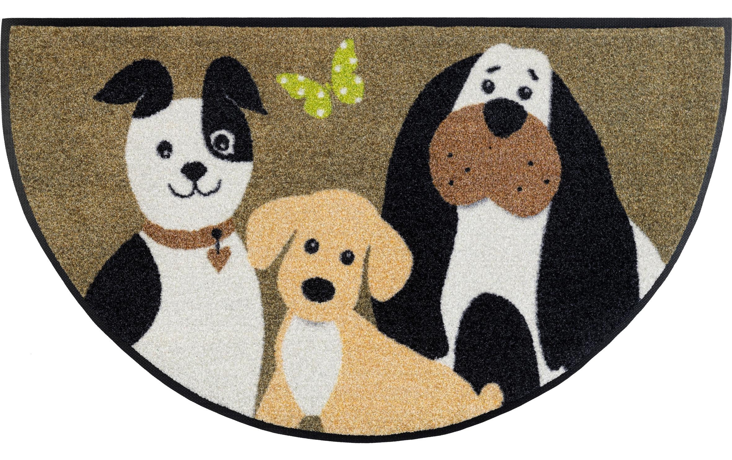 Image of wash+dry by Kleen-Tex Fussmatte »Round Dog Trio 5«, quadratisch, - mm Höhe bei Ackermann Versand Schweiz