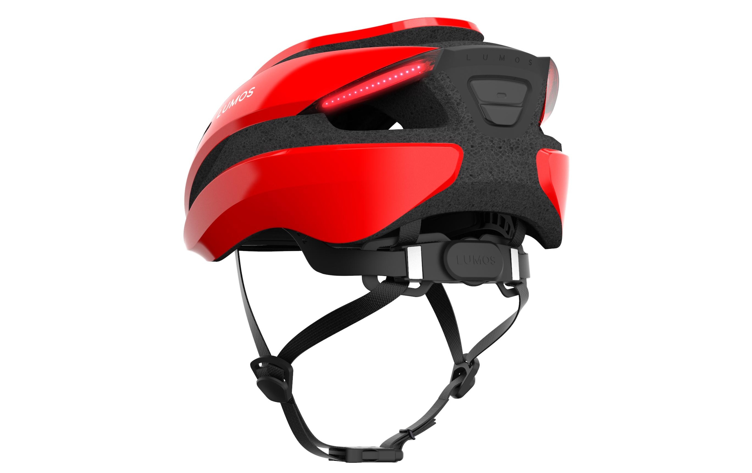 Fahrradhelm in Rot-Schwarz