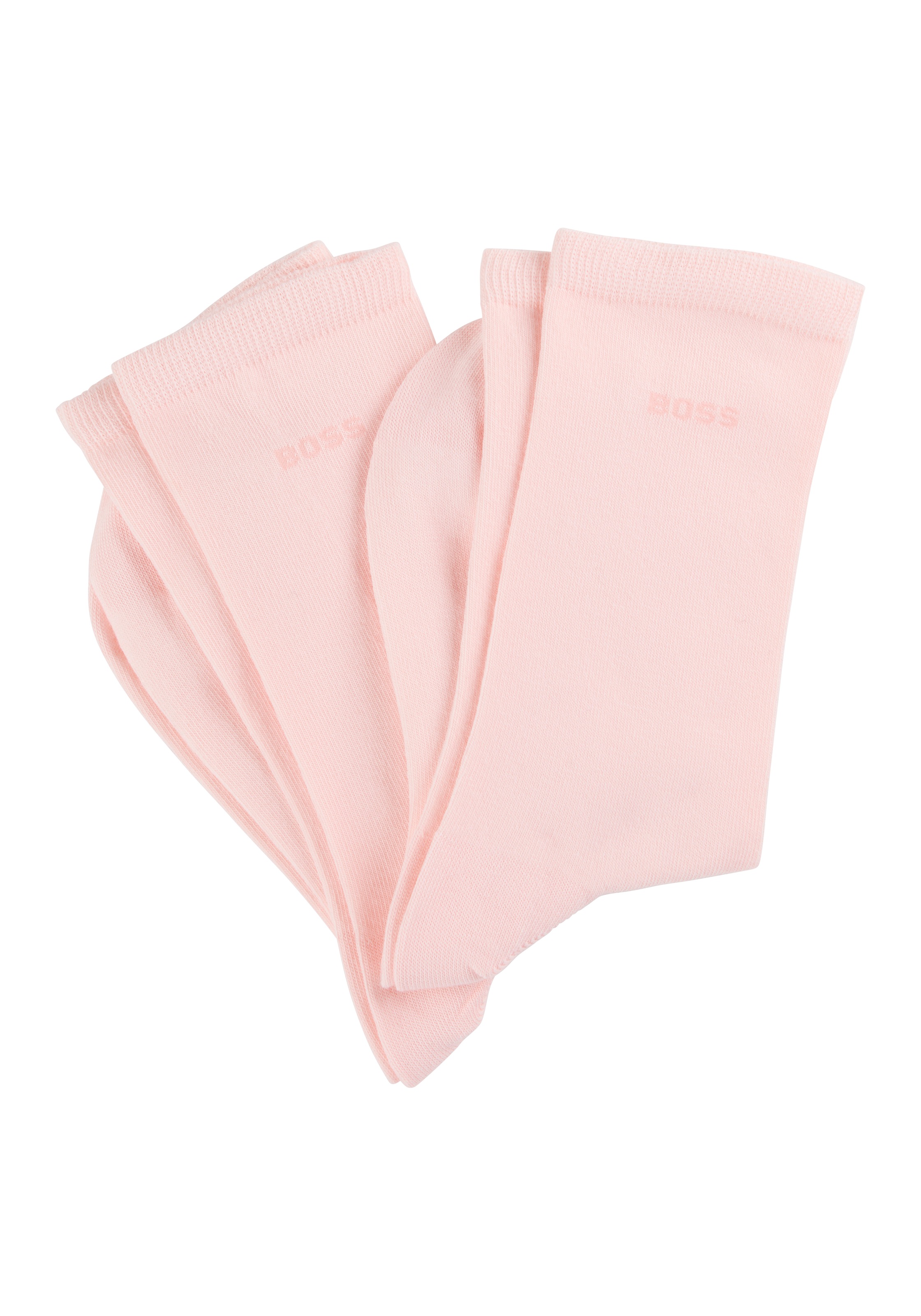 Image of BOSS Businesssocken "2P RS Uni Logo CC W" Packung, 2er Pack, 2 Paar tlg. mit BOSS Schriftzug