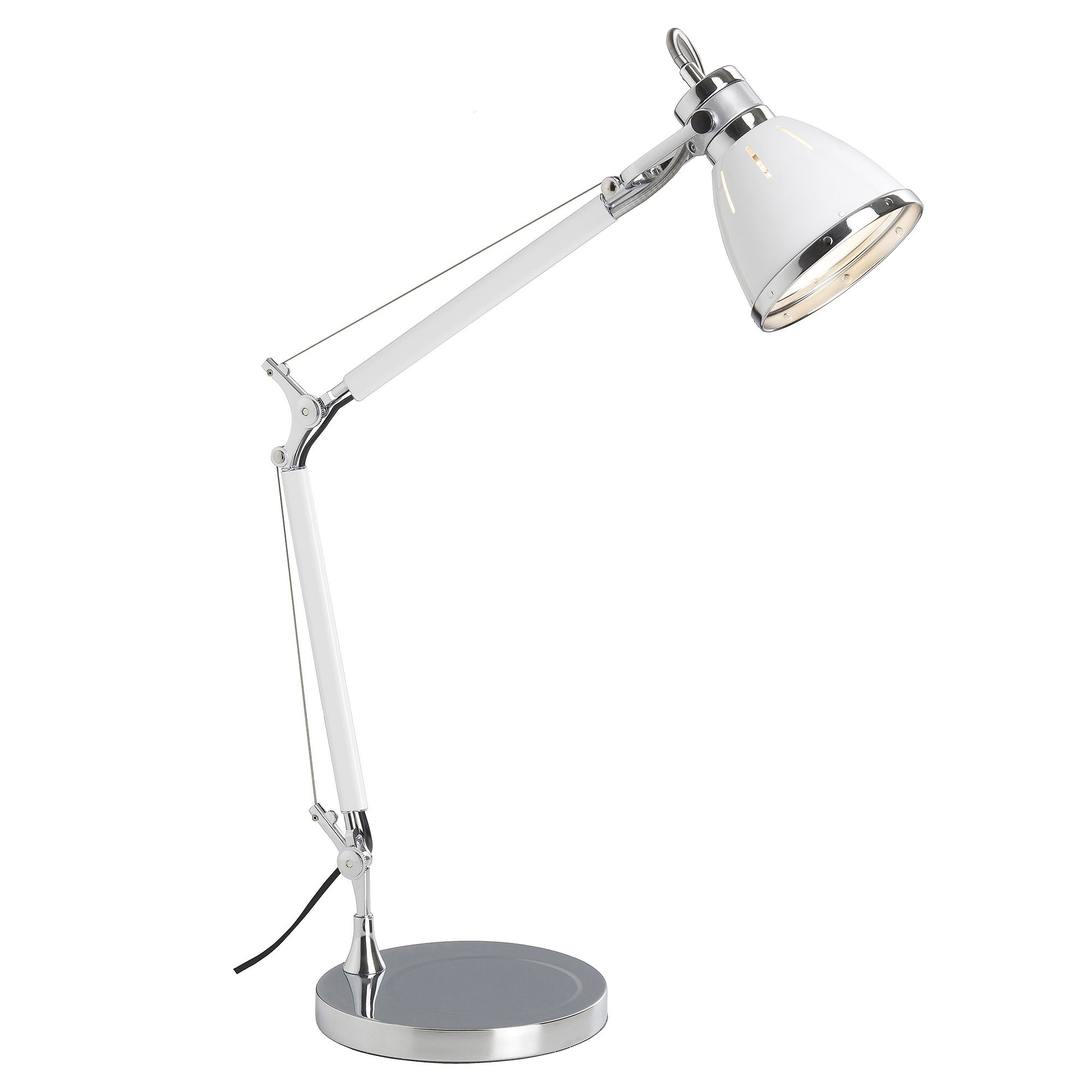 Brilliant Tischleuchte »Octavia« 1 tlg. Tischlampe chrom/weiss