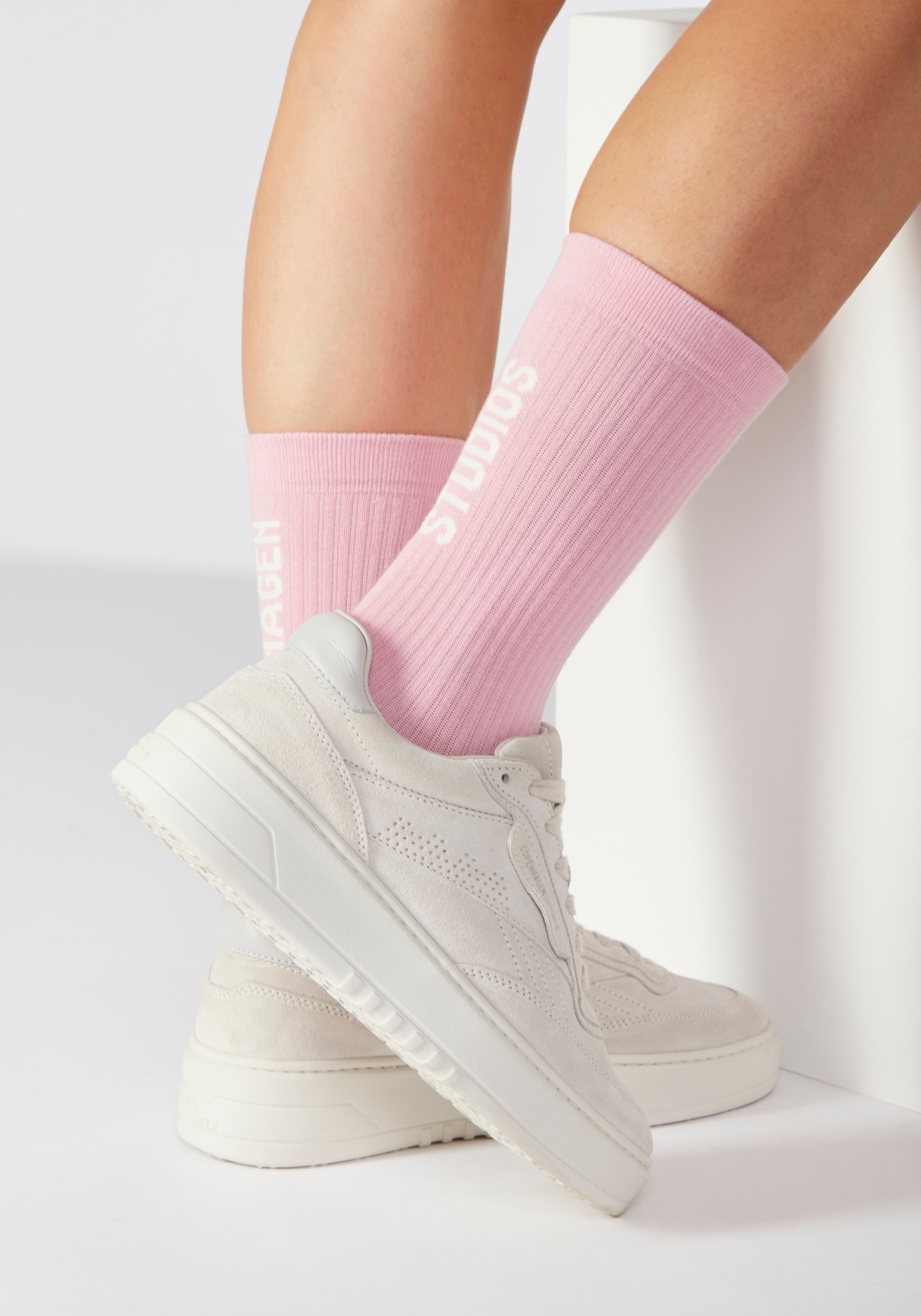 Copenhagen Studios Tennissocken Packung, 3 Stk. tlg. mit grossem Schriftzug