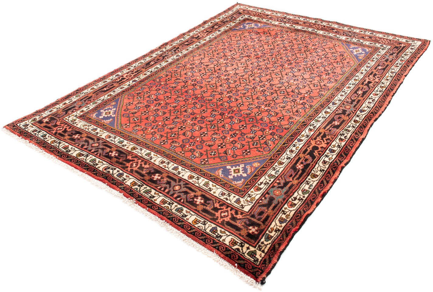Image of morgenland Orientteppich »Perser - Nomadic - 210 x 150 cm - rot«, rechteckig, 10 mm Höhe, Wohnzimmer, Handgeknüpft, Einzelstück mit Zertifikat bei Ackermann Versand Schweiz