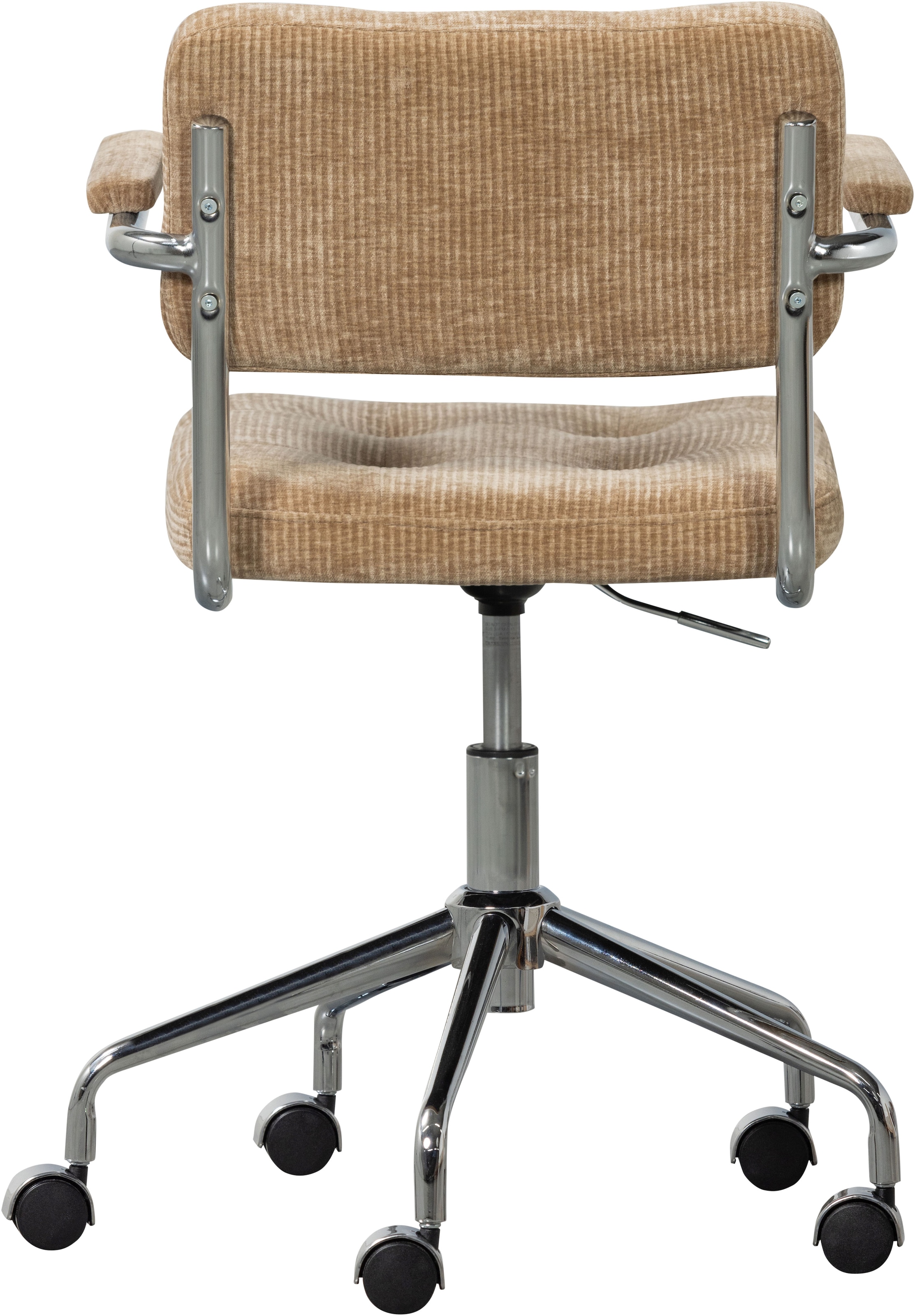 WOOOD Drehstuhl »Kova mit Rippenstoff-Bezug höhenverstellbar, B 54 x T 60 x H 87 cm« () Drehbar, Hohe Verschleissfestigkeit, Tragkraft 125 kg