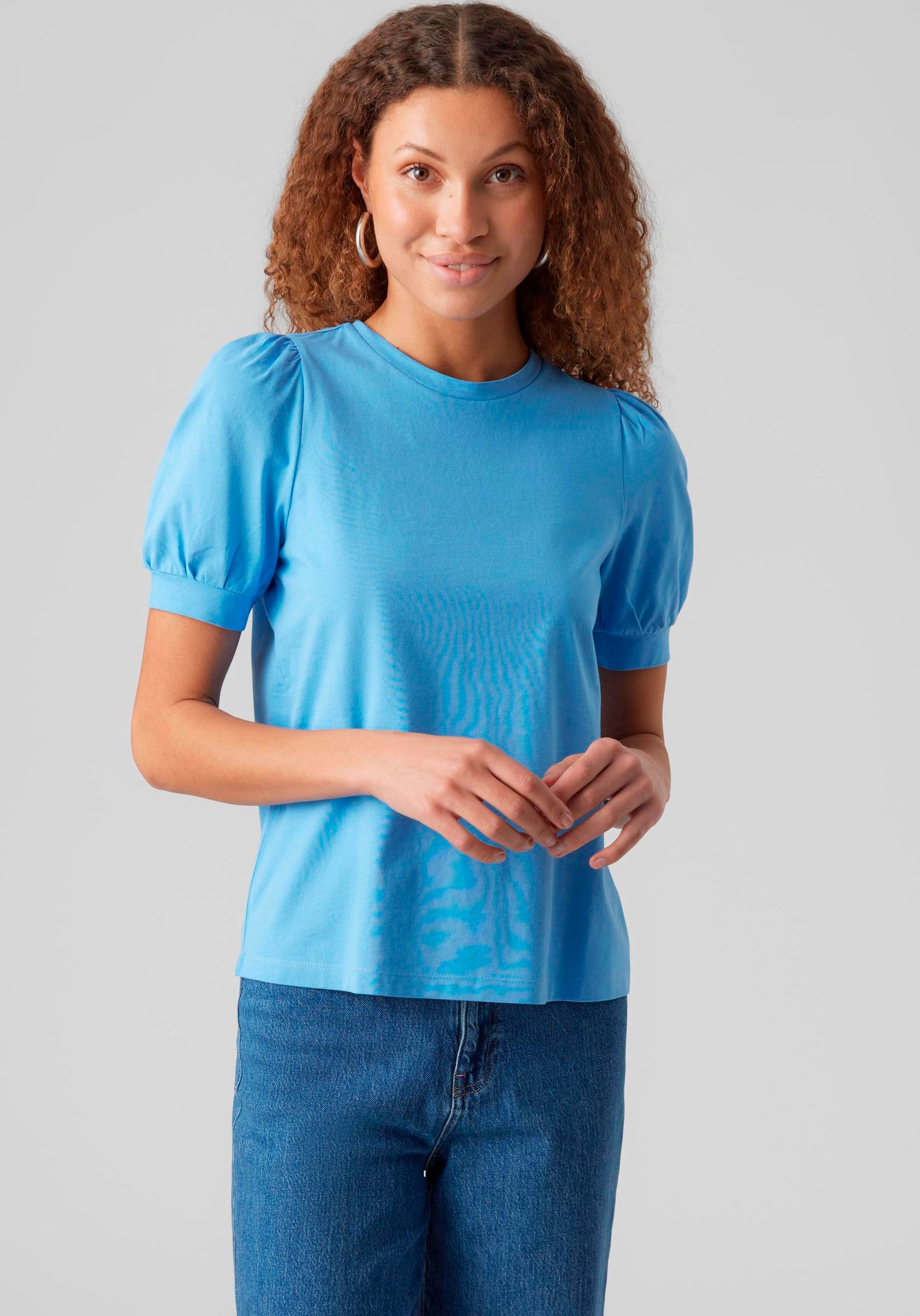 T-Shirt »VMKERRY 2/4 O-NECK TOP VMA JRS NOOS«, mit Rundhalsausschnitt