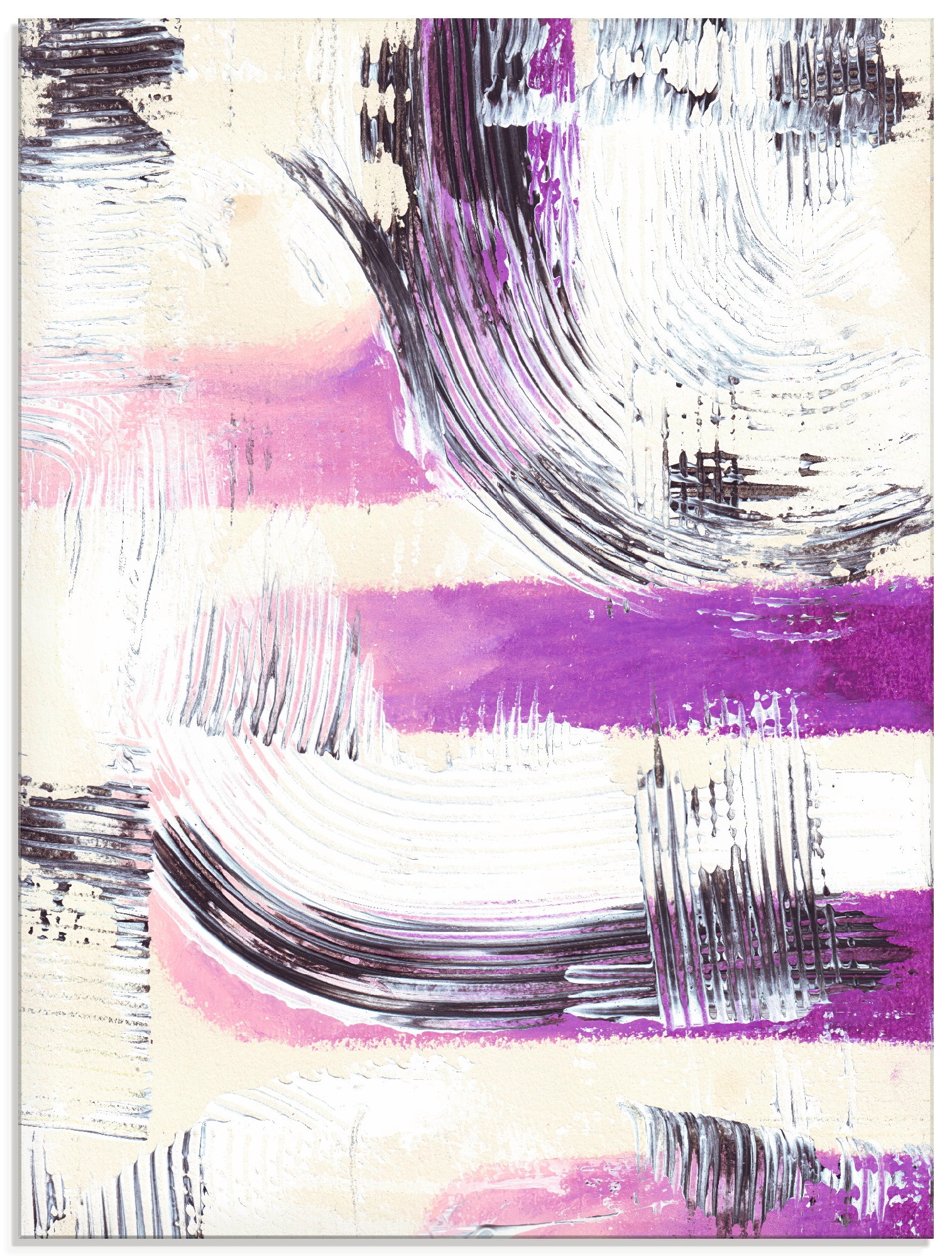 Artland Glasbild "Die Abstraktion eines Lebens" Gegenstandslos 1 Stk. tlg. in verschiedenen Grössen