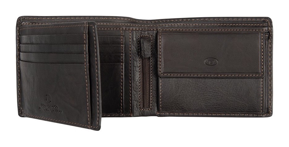 TOM TAILOR Geldbörse »LARY« im Querformat aus echtem Leder